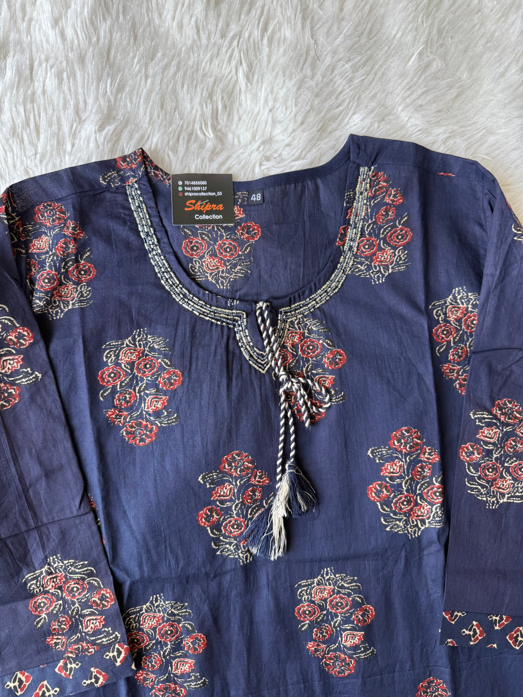 Pure Cotton Kurti Pant Dupatta Set