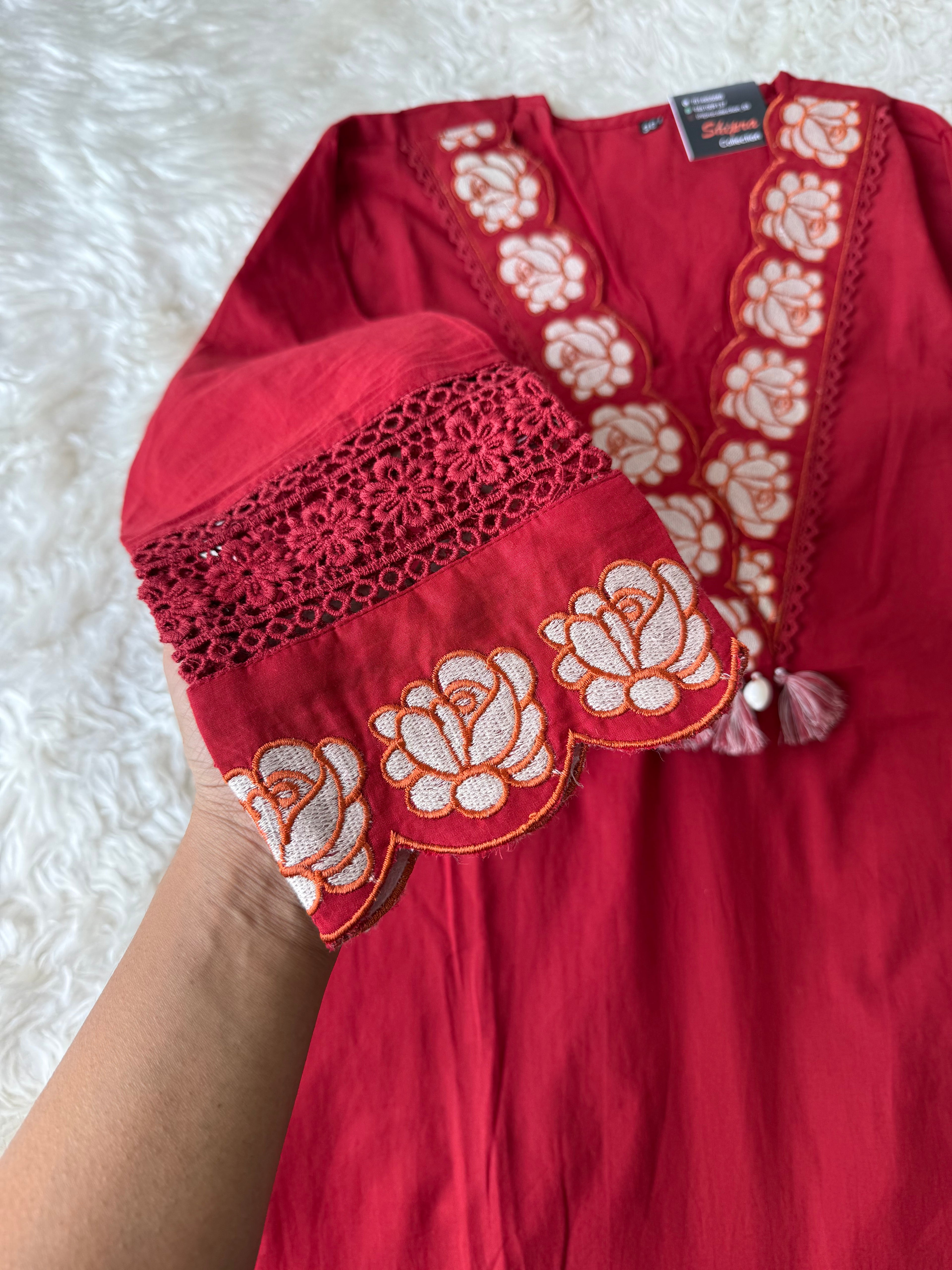 Premium Cotton Kurti Pant Dupatta Set