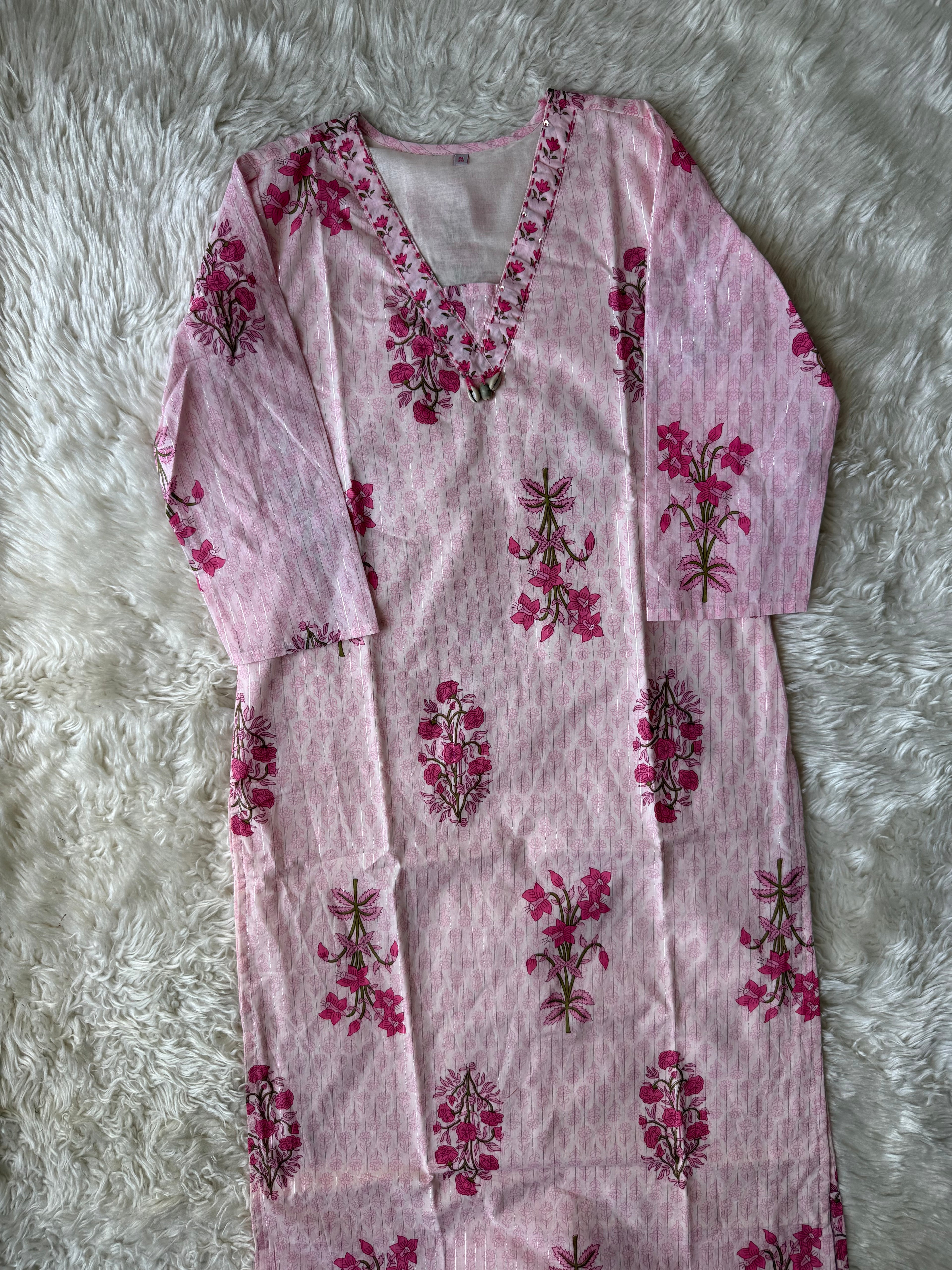 Premium Cotton Kurti Pant Dupatta Set