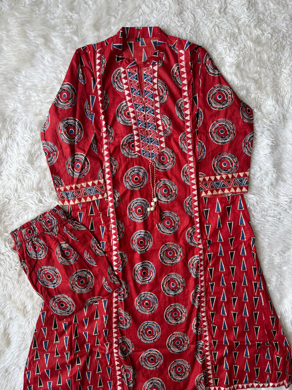 Cotton FLARE Kurti Pant Set