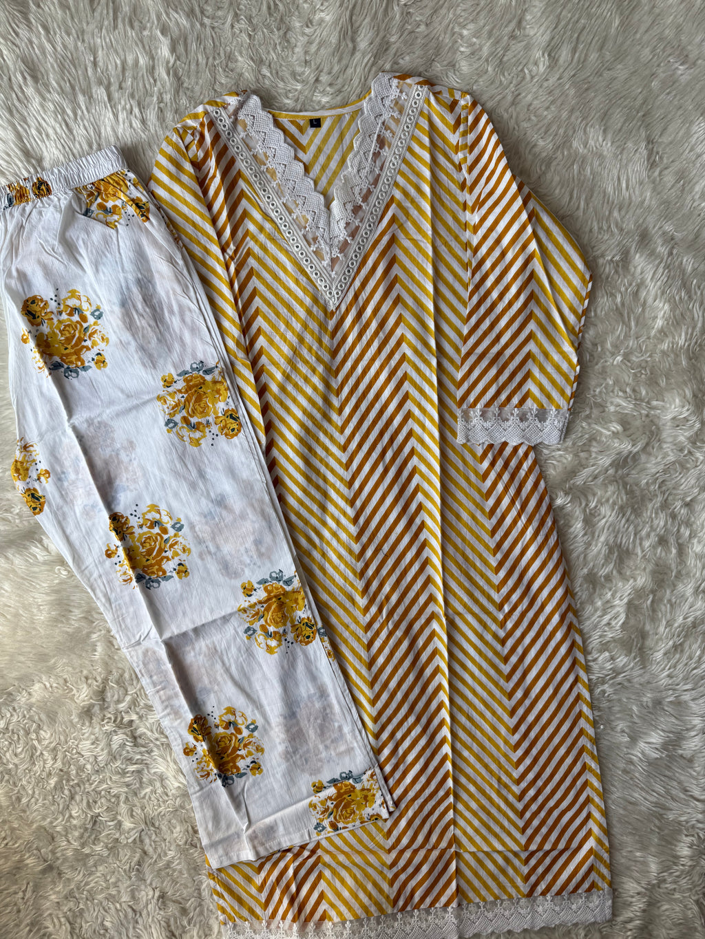 Cotton Kurti Pant Set