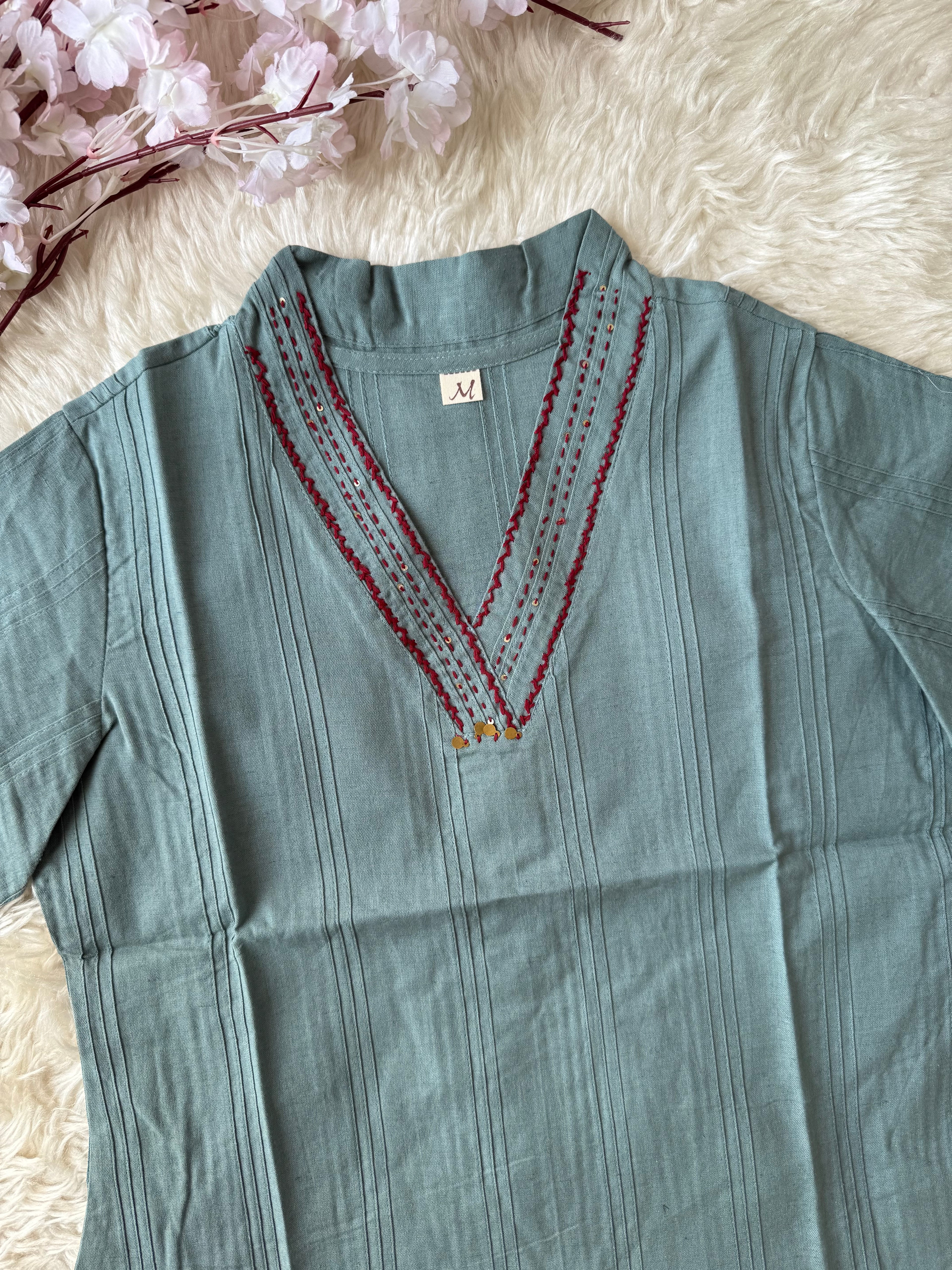 Khadi Cotton Short Kurti