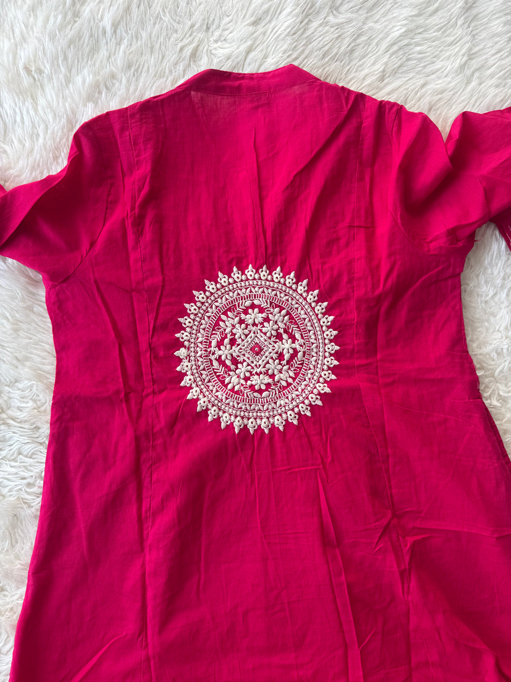 Pure Cotton Pocket Pattern Dupatta Set