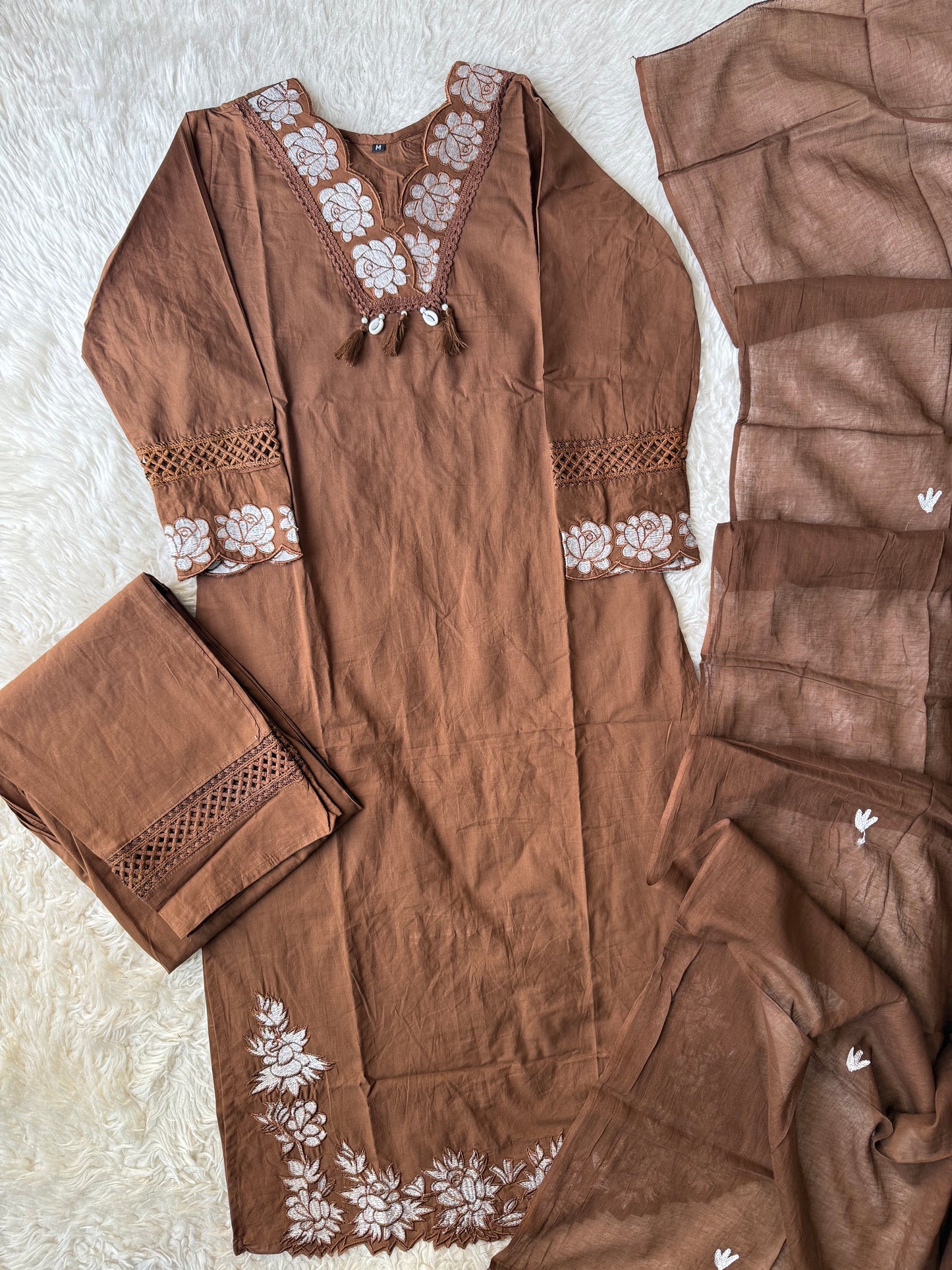 Budget Friendly Kurti Pant Dupatta Set