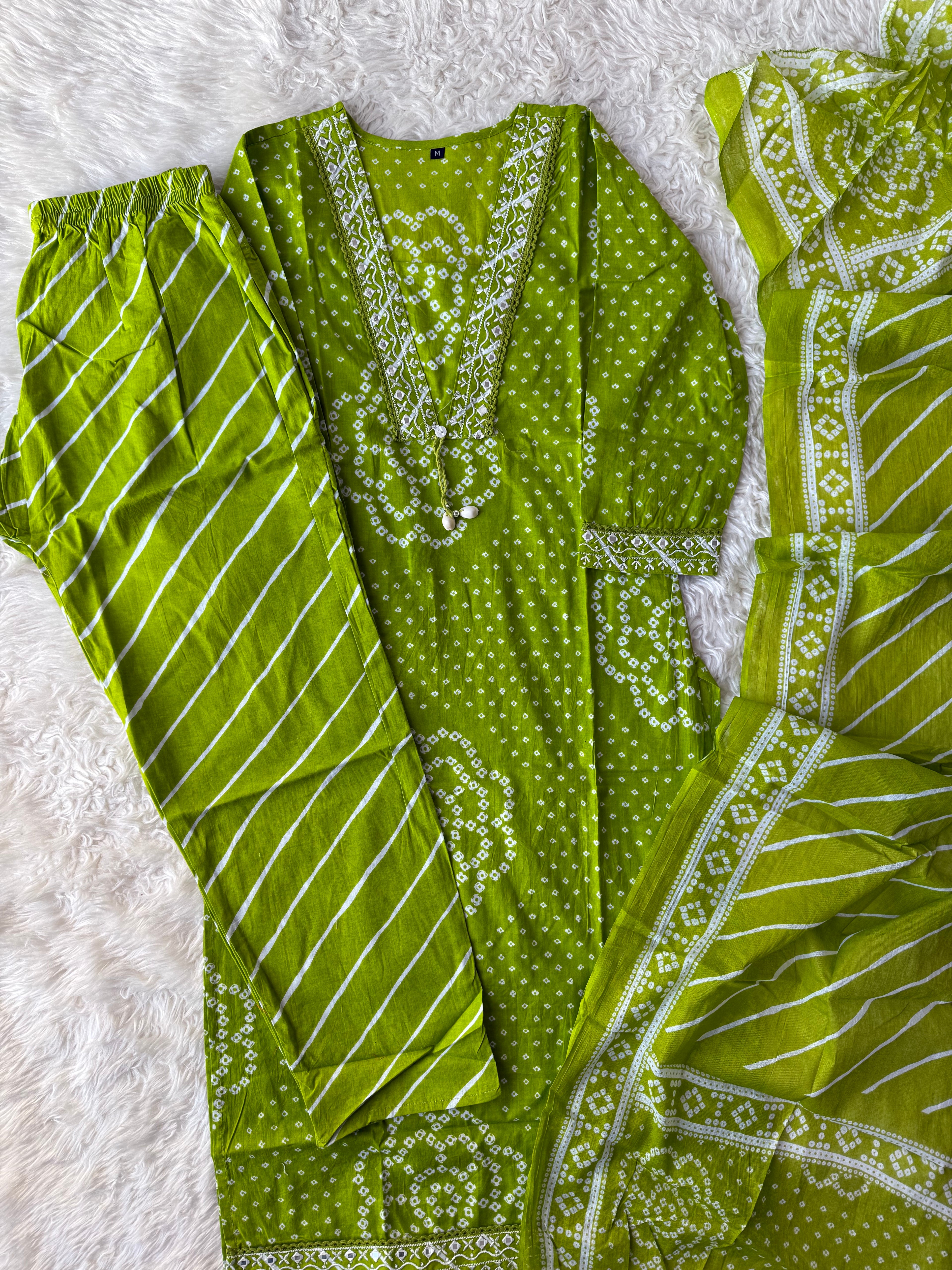 Budget Friendly Kurti Pant Dupatta Set