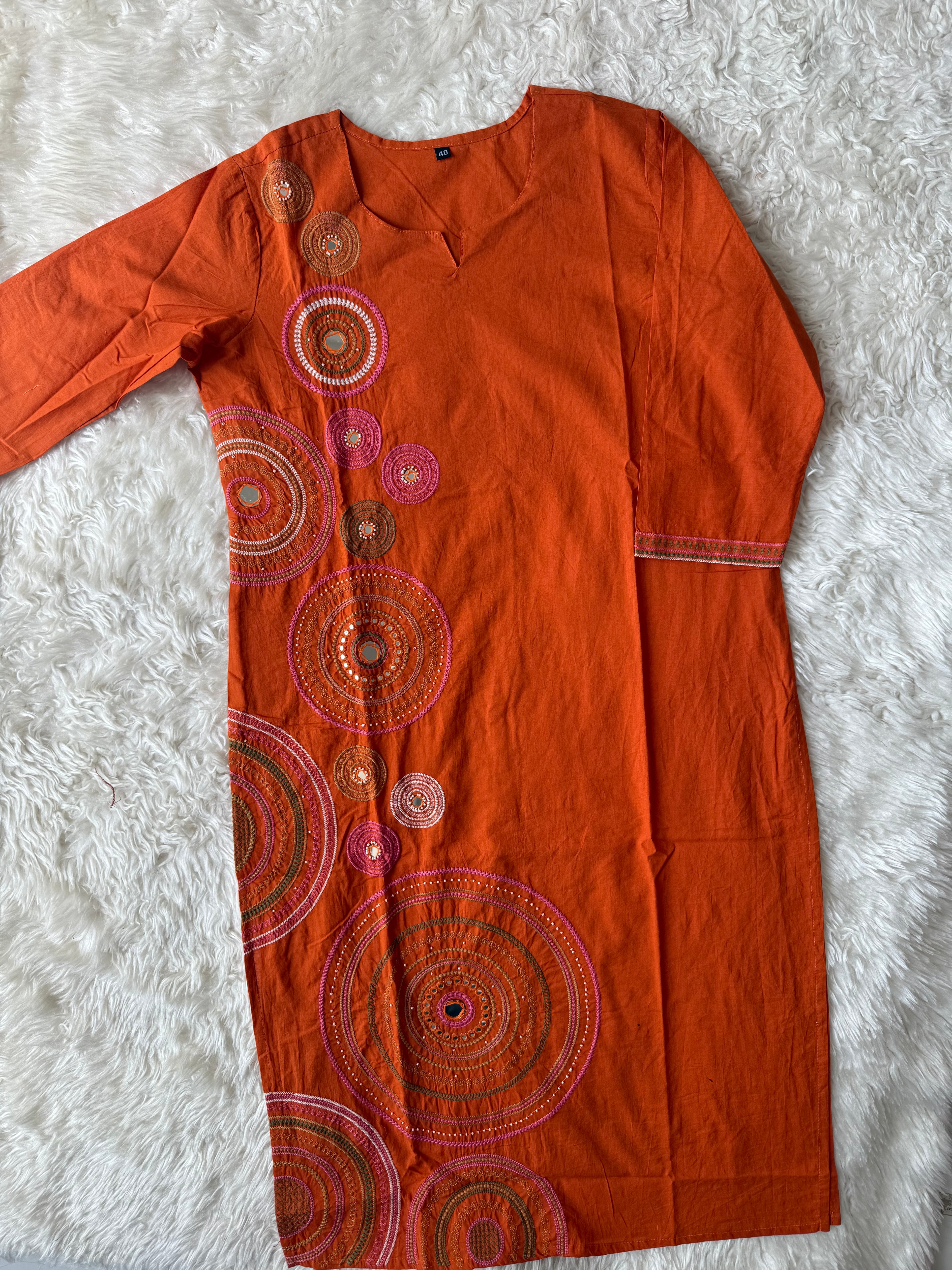 Pure Cotton Kurti Pant Cotton Dupatta Set