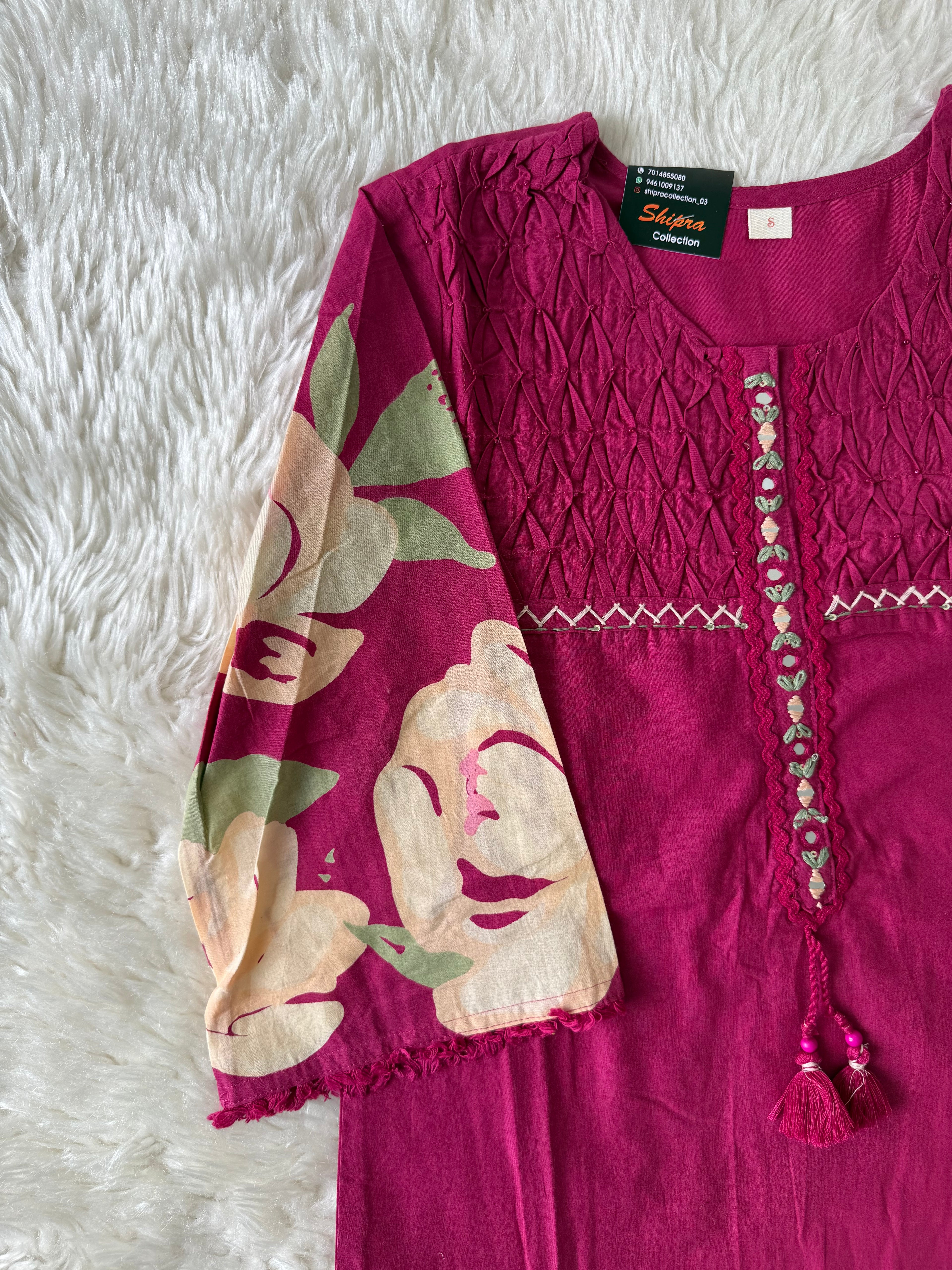 Premium Cotton Kurti Pant Dupatta Set