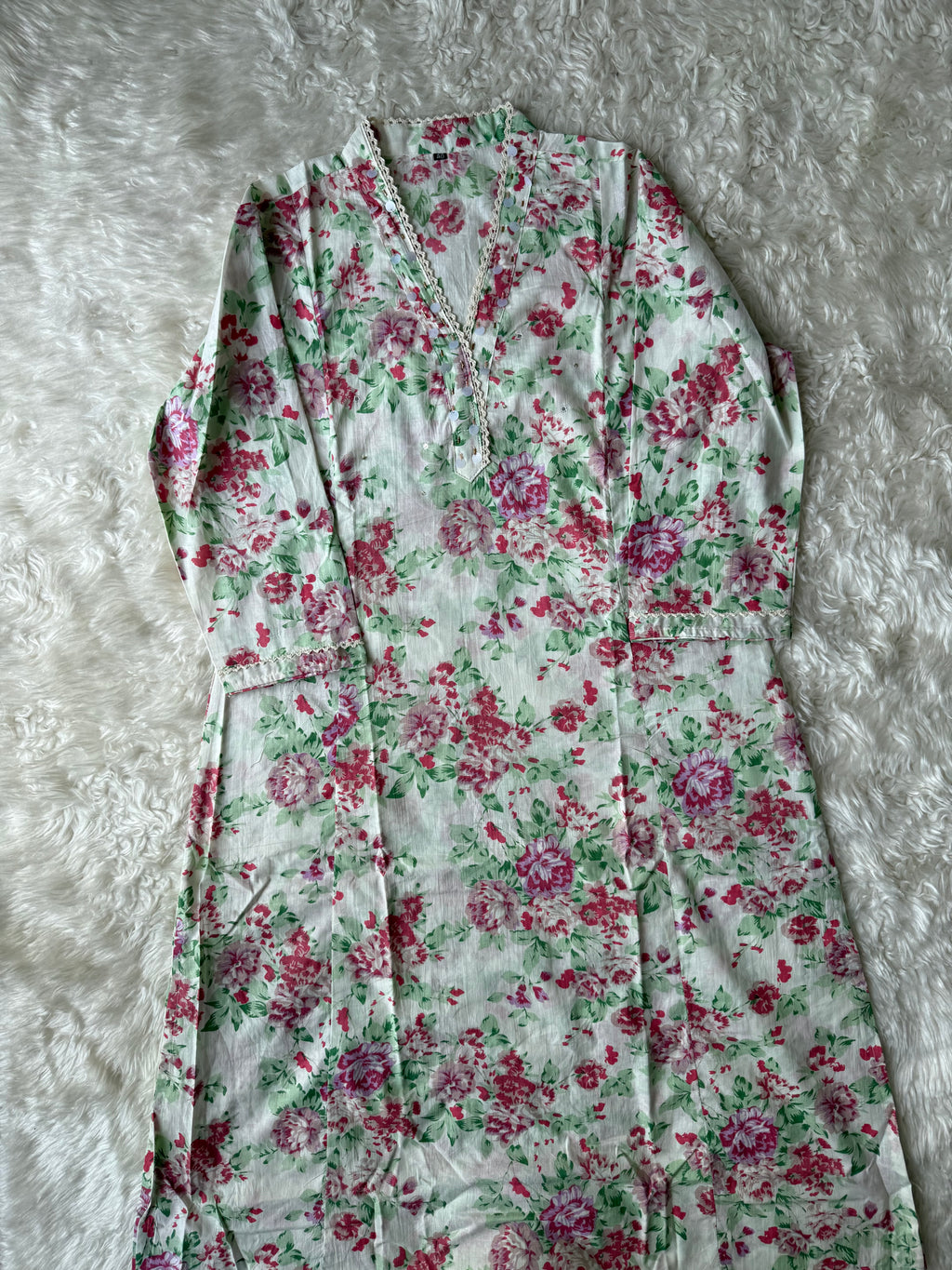 Premium Cotton Aline Kurti Pant Dupatta Set