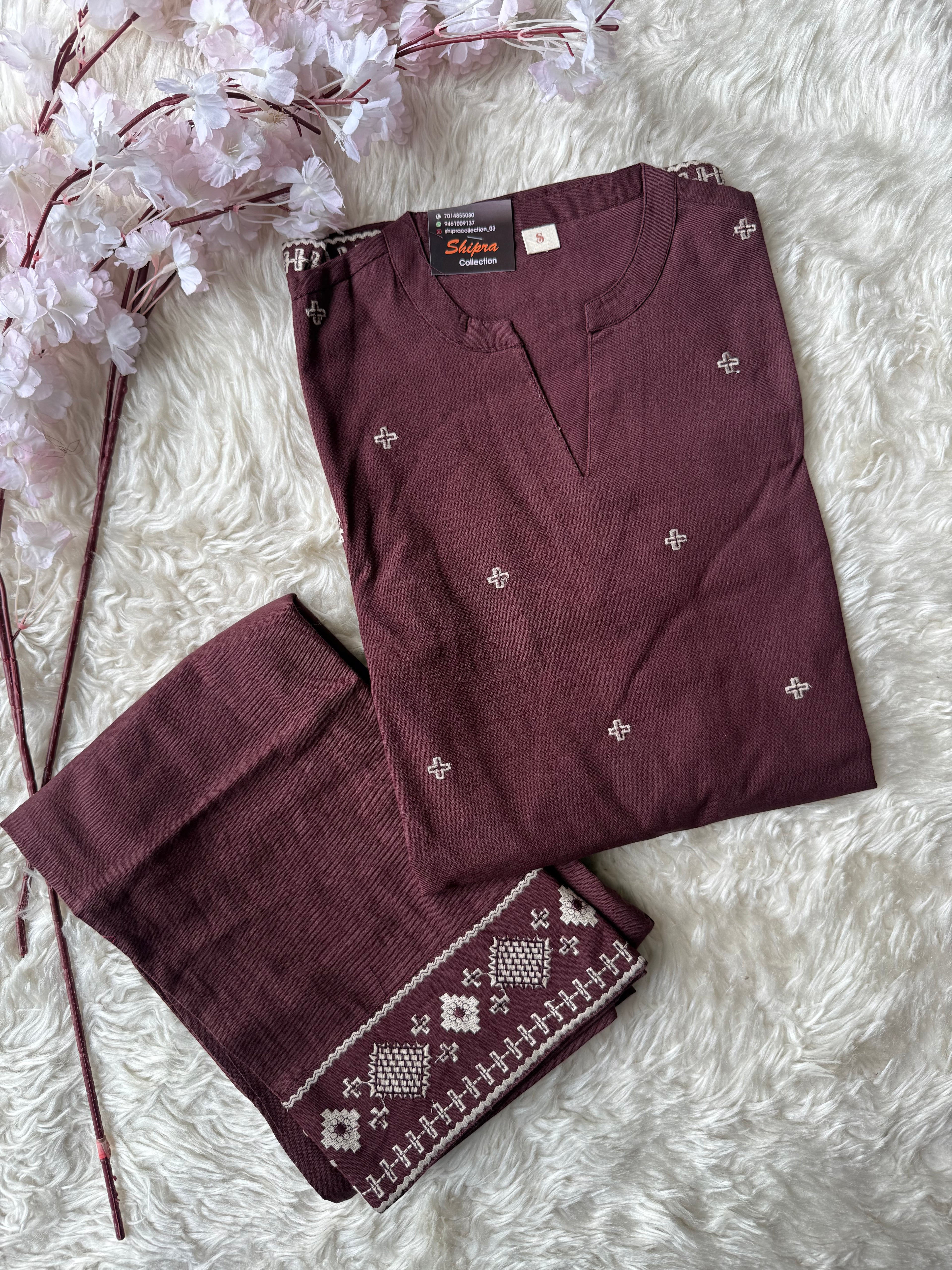 Soft Khadi Cotton Co-ord Set