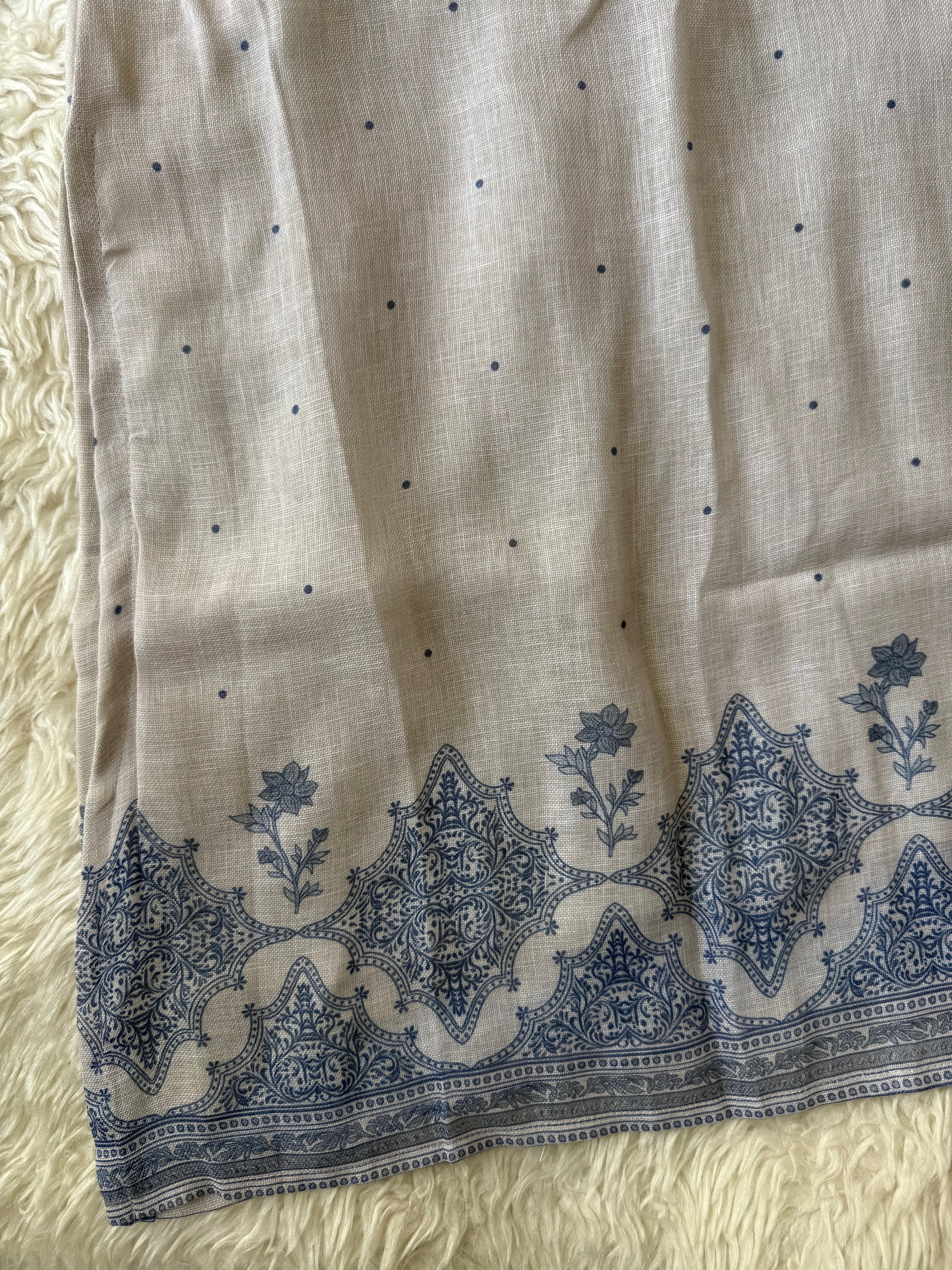 “Plus Size” Linen Kurti Pant Dupatta Set