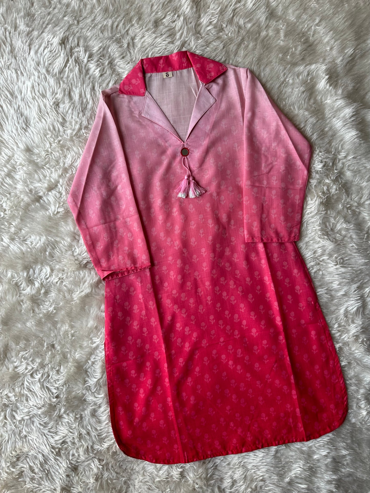 Viscose V- Neck Kurti