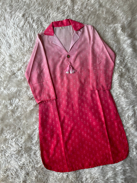 Viscose V- Neck Kurti