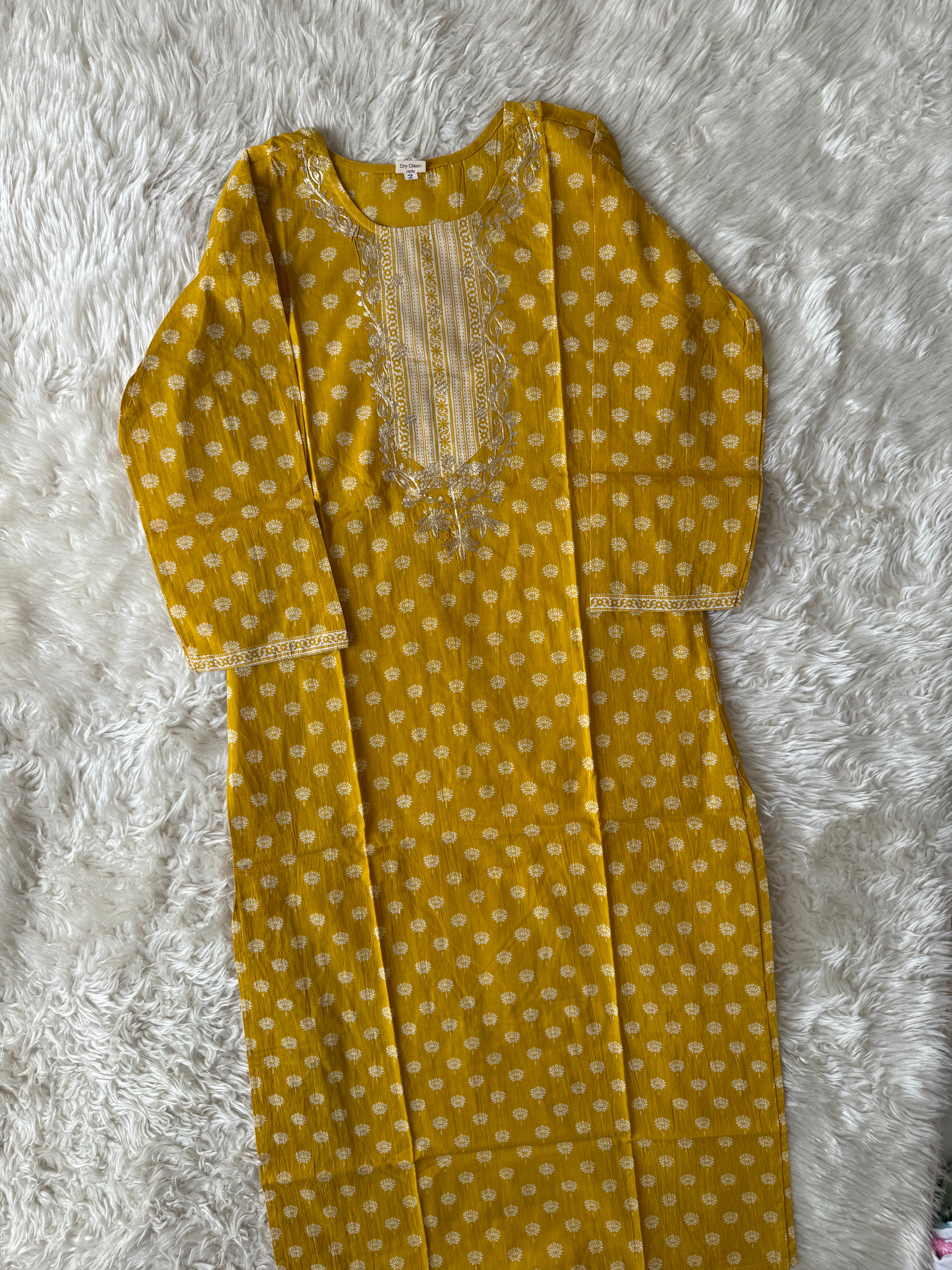 Breathable Cotton Kurti Pant Cotton Dupatta Set