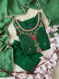 “Plus Size” Dola Silk Kurti Pant Dupatta Set