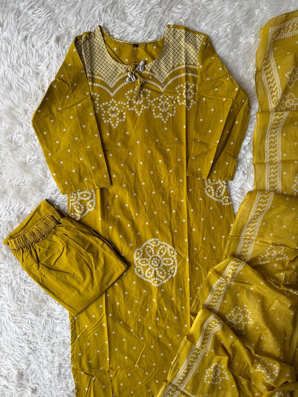 Budget Friendly Kurti Pant Dupatta Set
