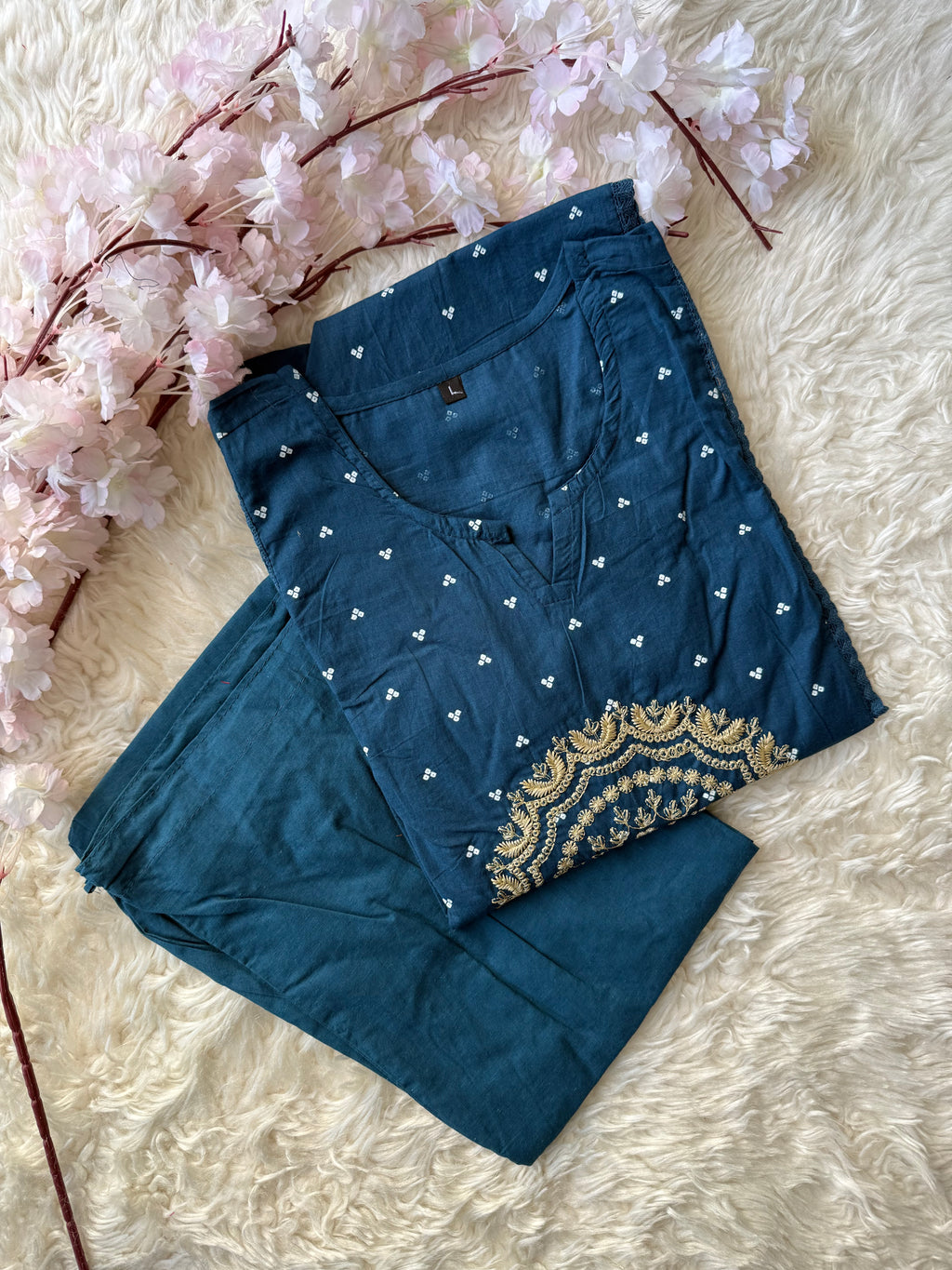 Cotton FLARE Kurti Pant Set