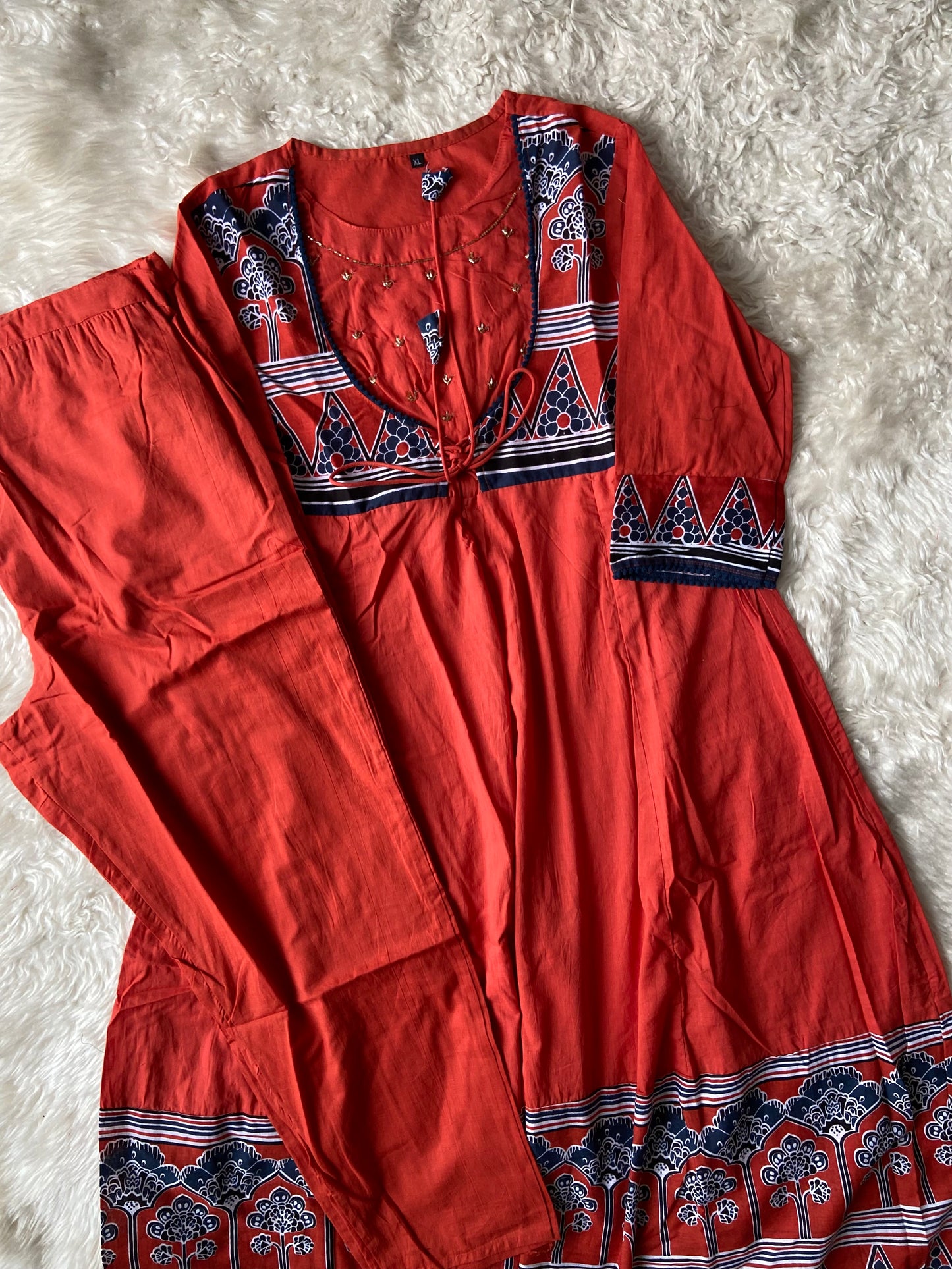 Cotton Kurti Pant Set