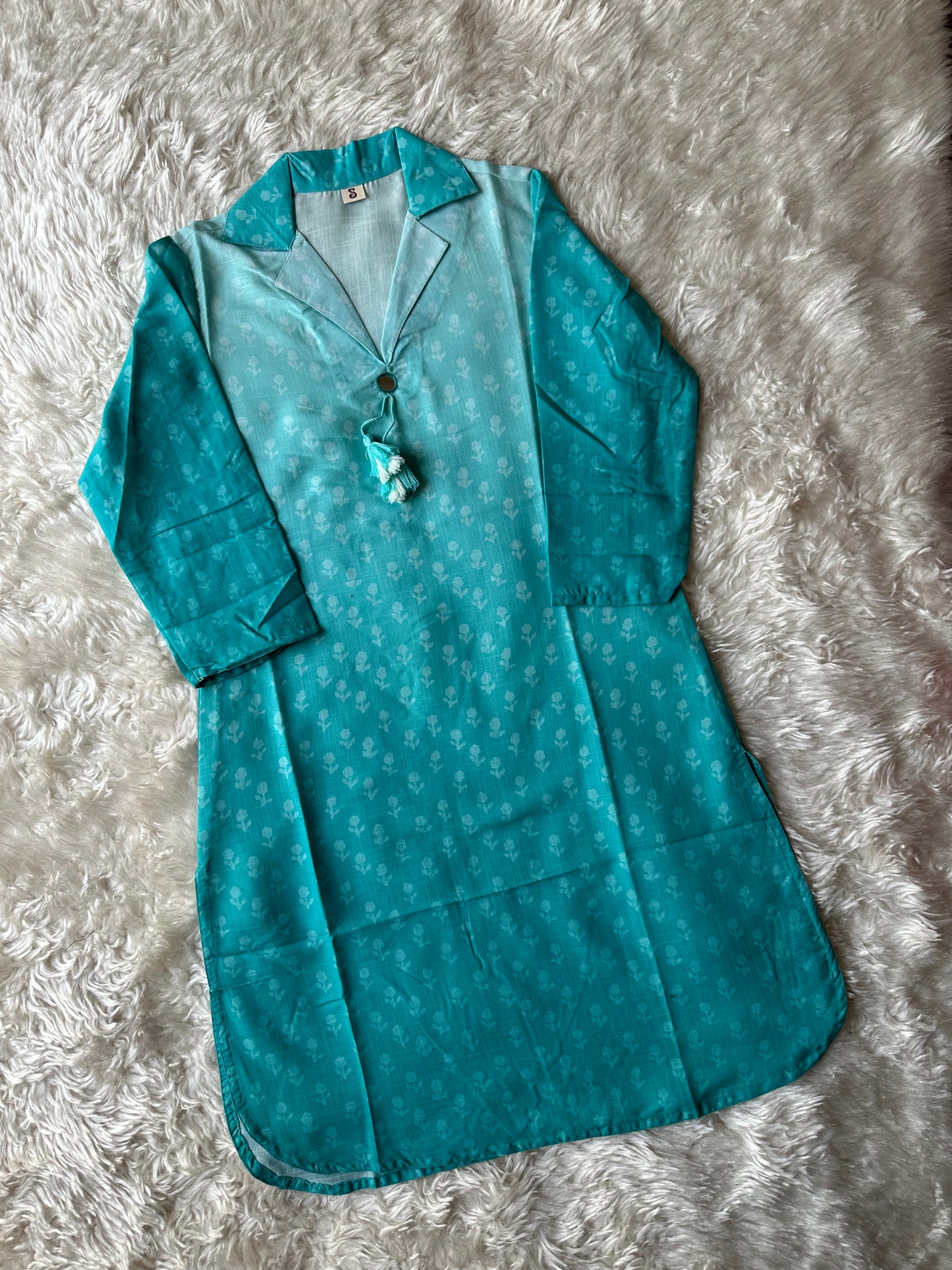 Viscose V- Neck Kurti