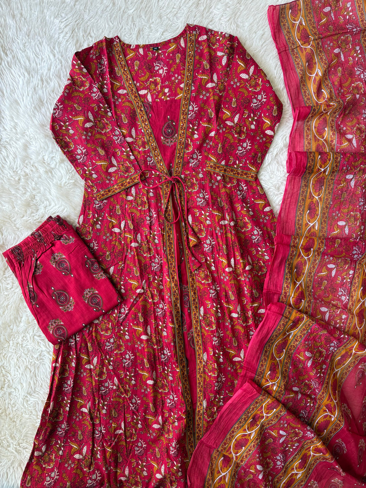 Budget Friendly Kurti Pant Dupatta Set