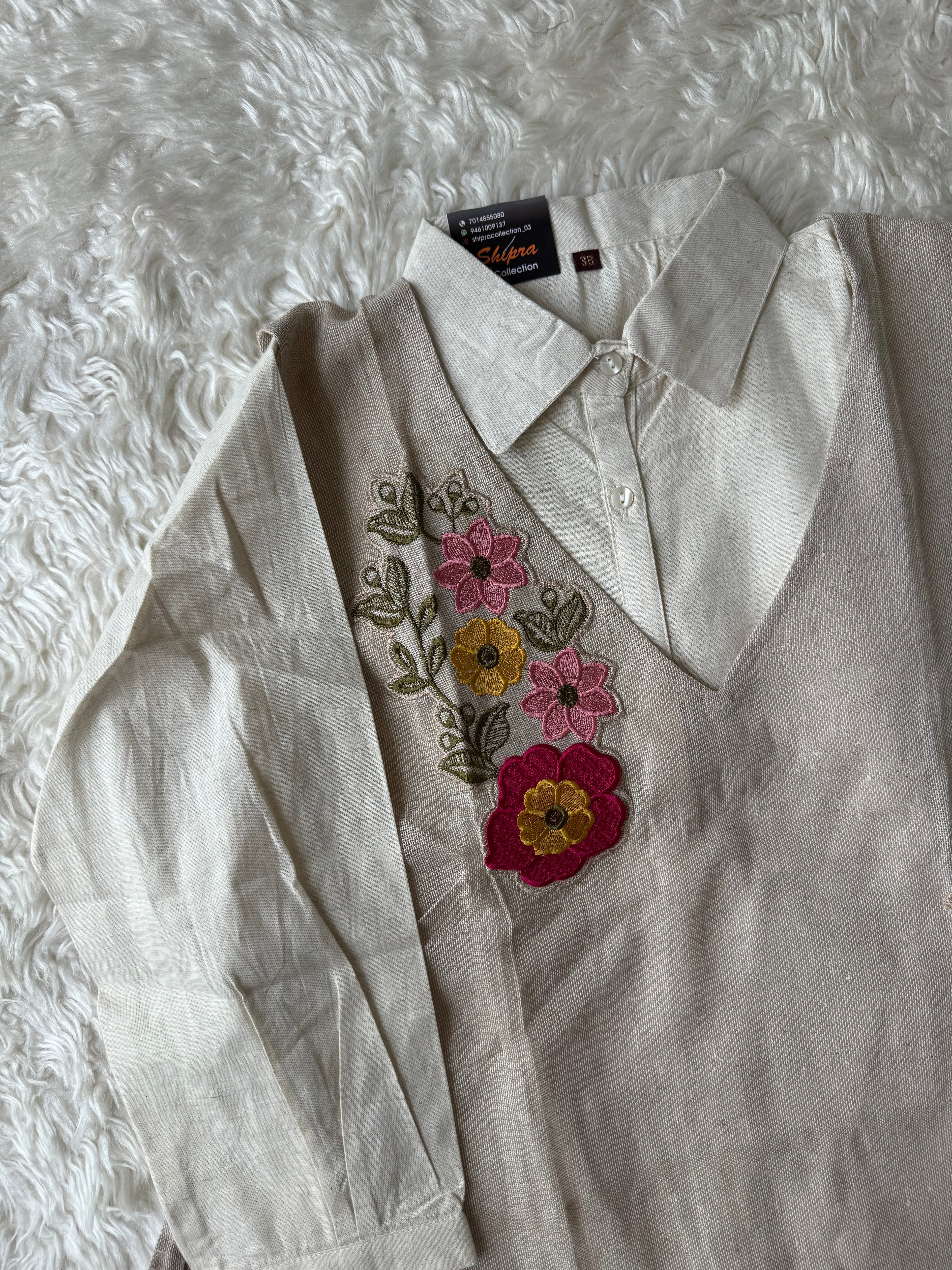 Jute Cotton Co-ord Set