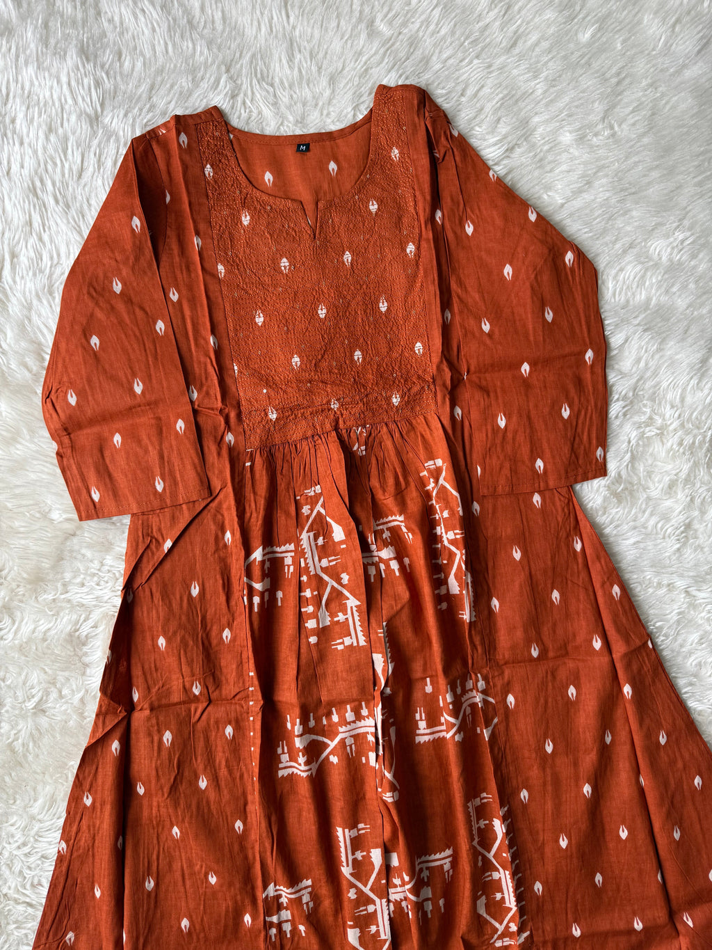 Cotton FLARE Kurti Pant Set