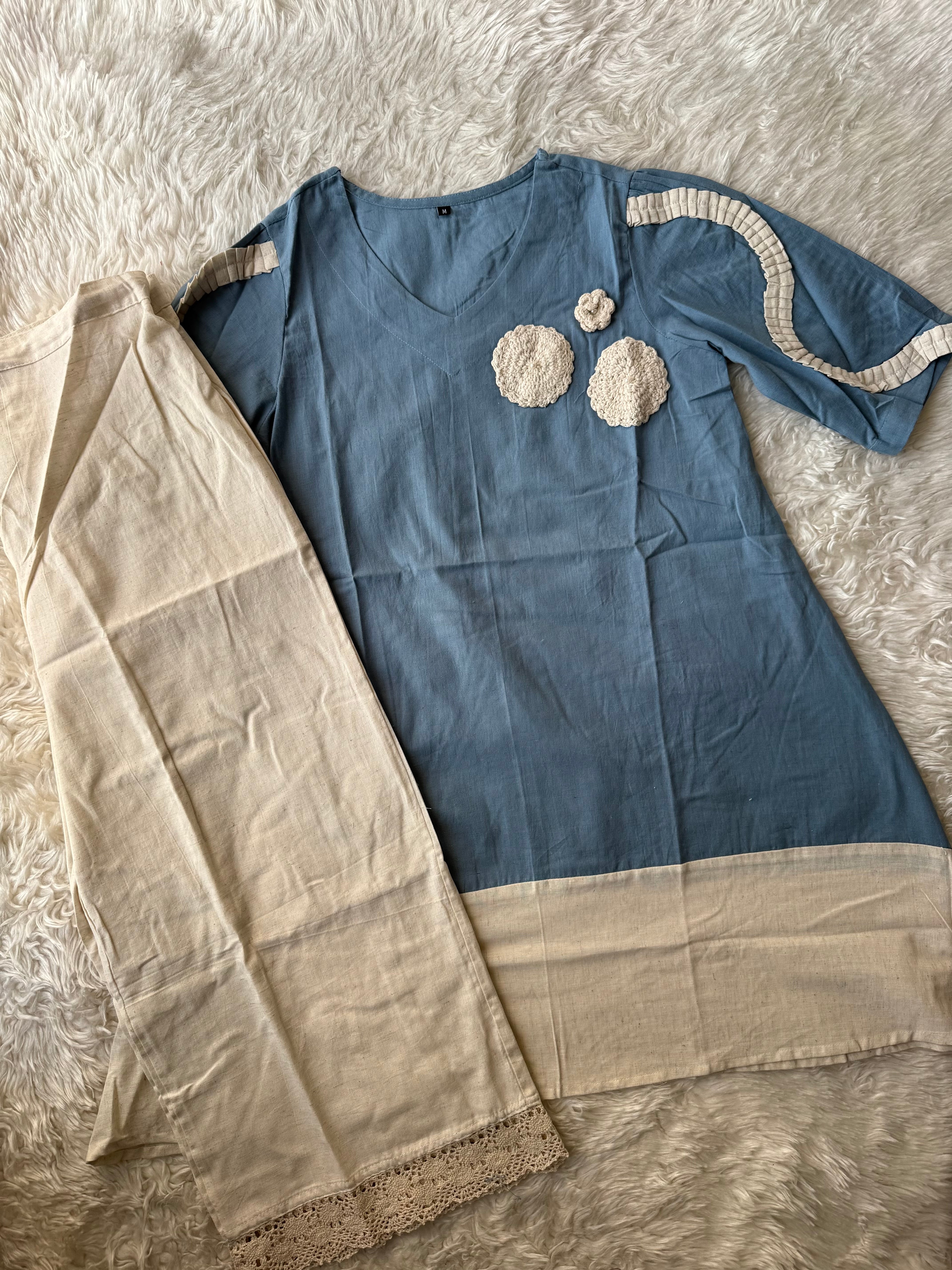 Soft Khadi Cotton Co-ord Set