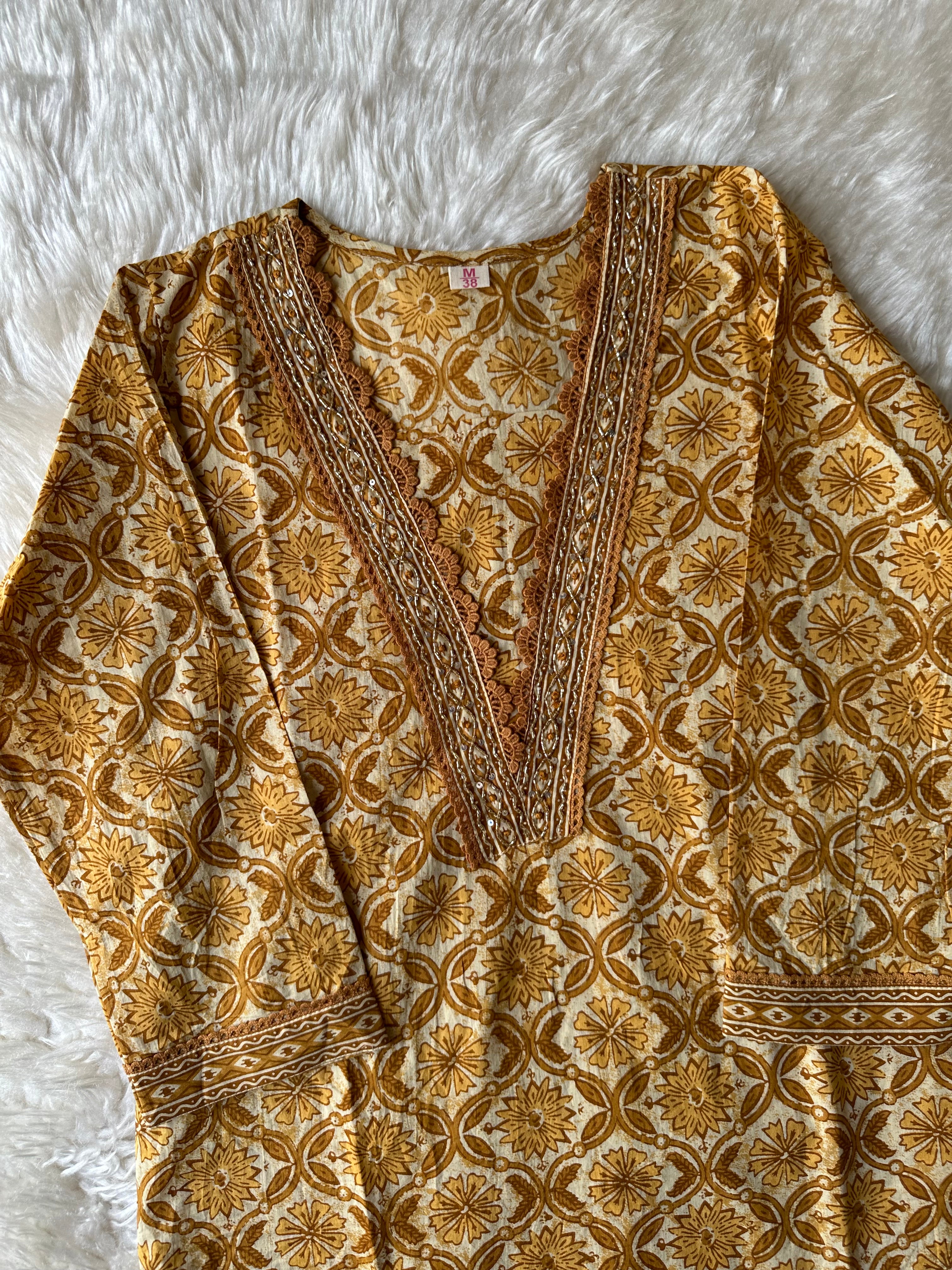 Premium Cotton Kurti Pant Dupatta Set