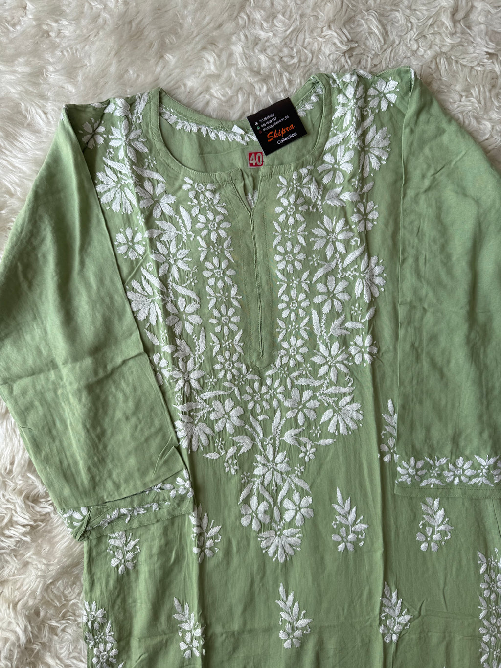 Heavy Rayon Chikankari Kurti Plazo Set