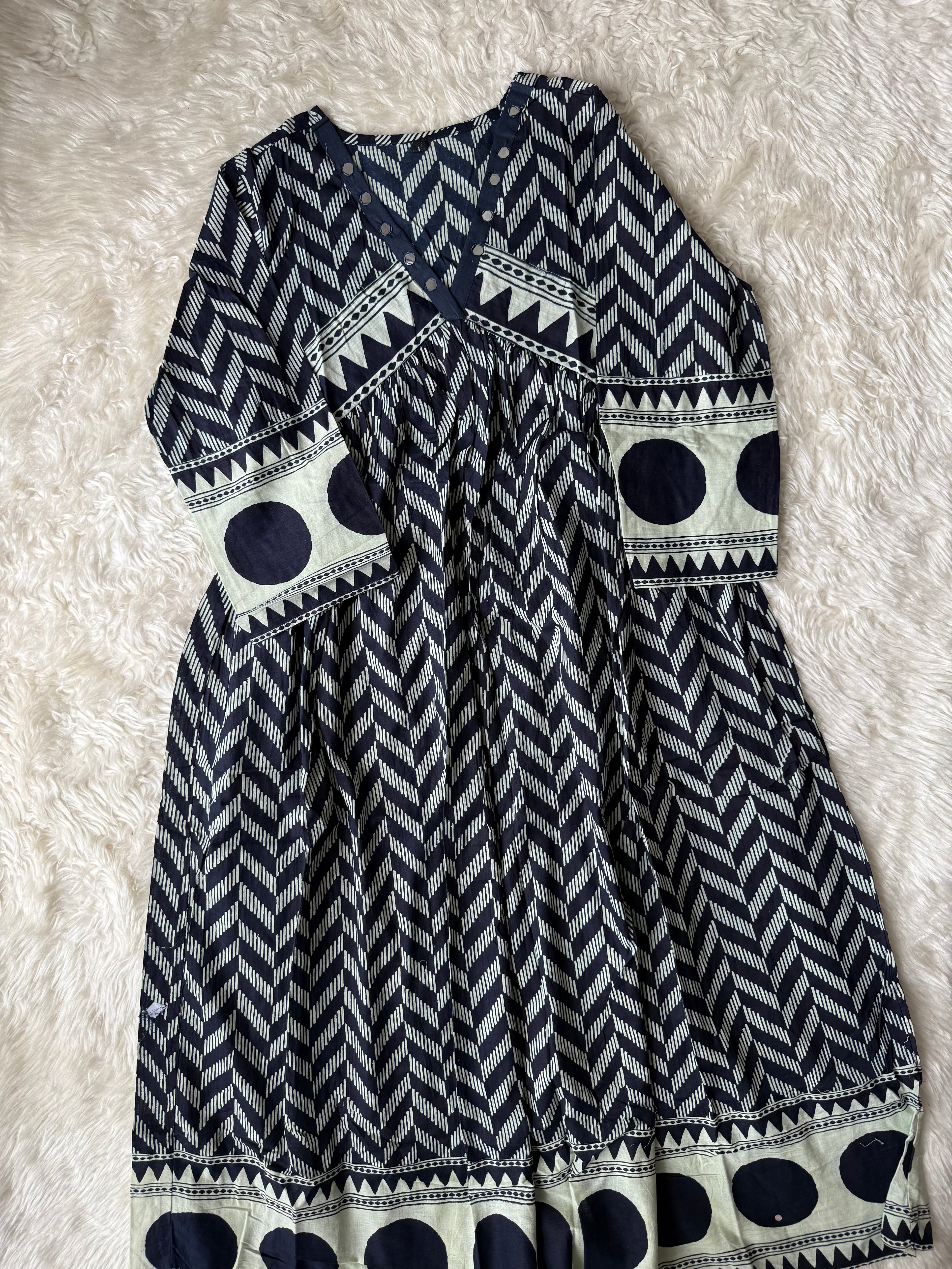 Cotton FLARE Kurti Pant Set