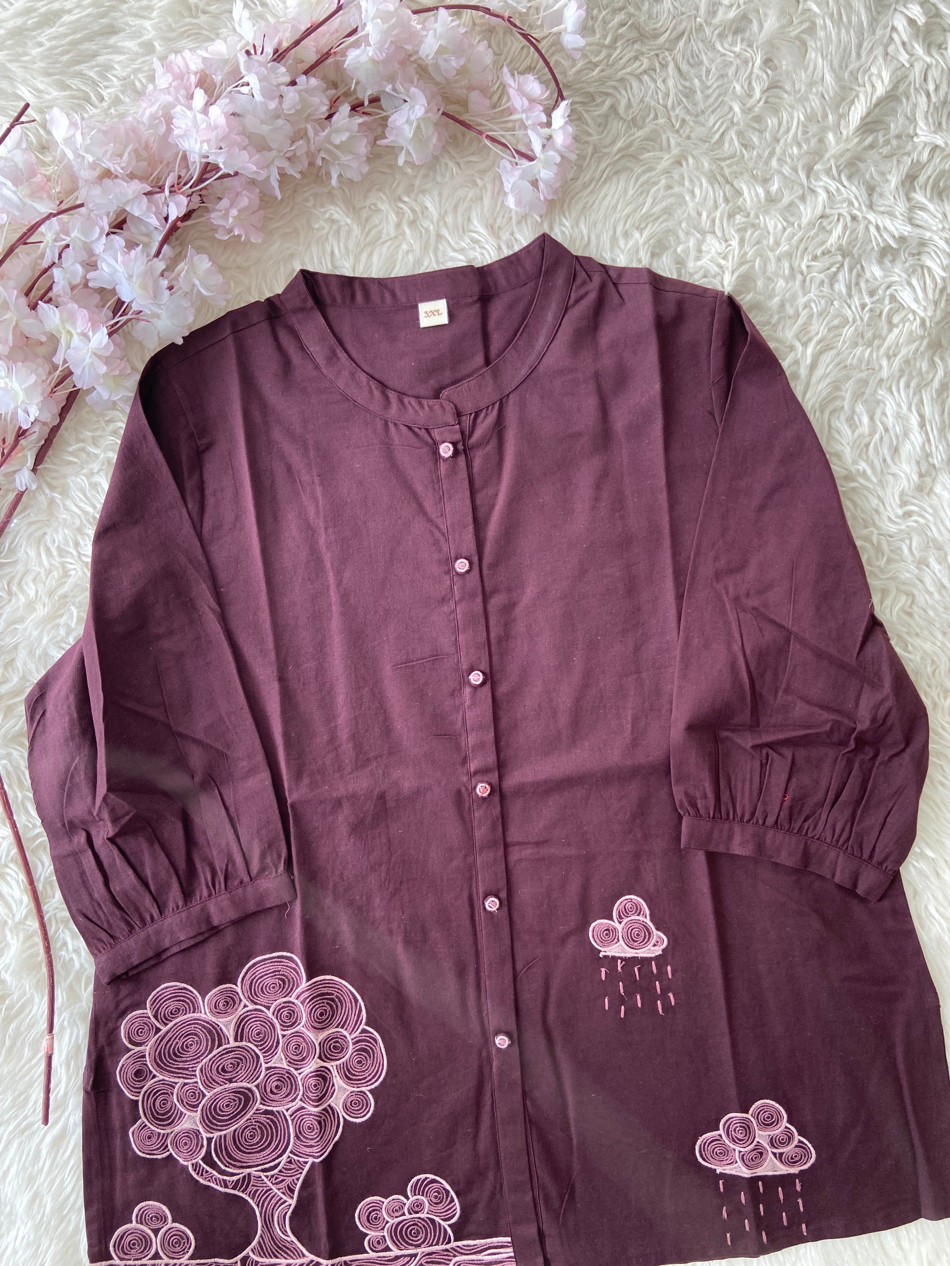 “Plus Size” Khadi Cotton Short Kurti