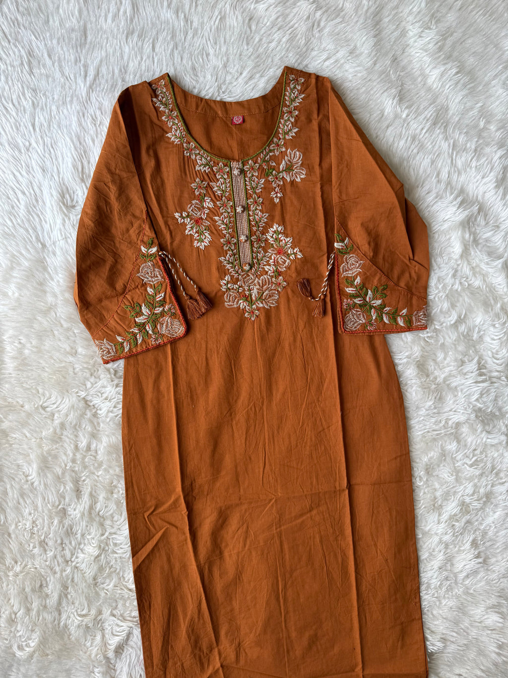 Pure Cotton Kurti Pant Dupatta Set