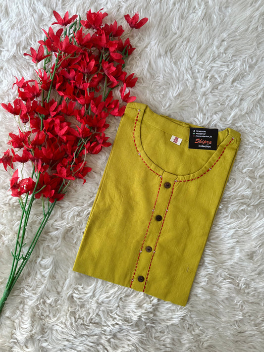 Khadi Cotton Short Kurti