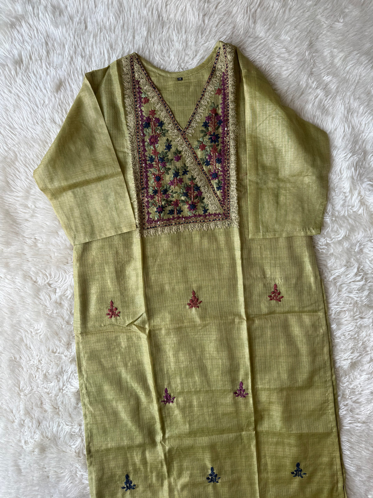 “Plus Size” Doriya Kurti Pant Dupatta Set