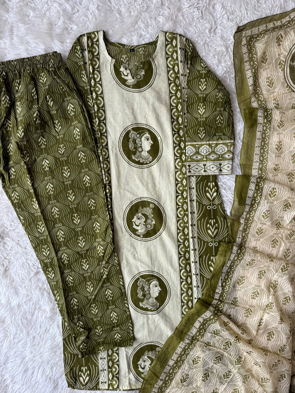 Budget Friendly Kurti Pant Dupatta Set