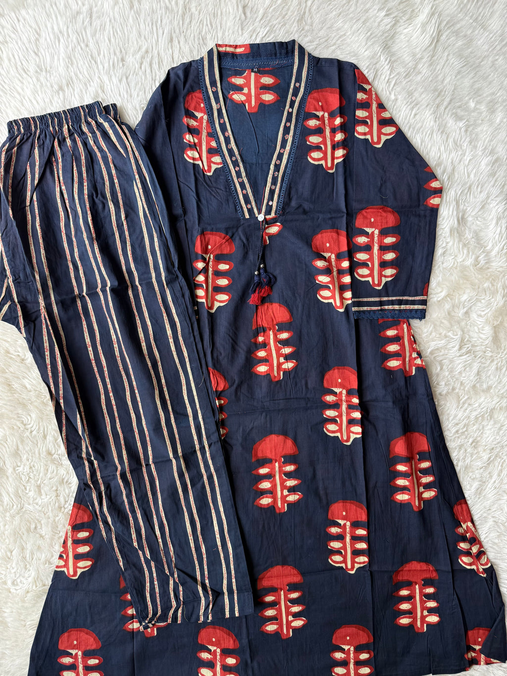 Cotton FLARE Kurti Pant Set