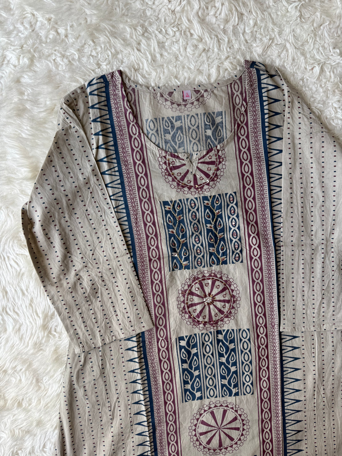 Pure Cotton Kurti Pant Set