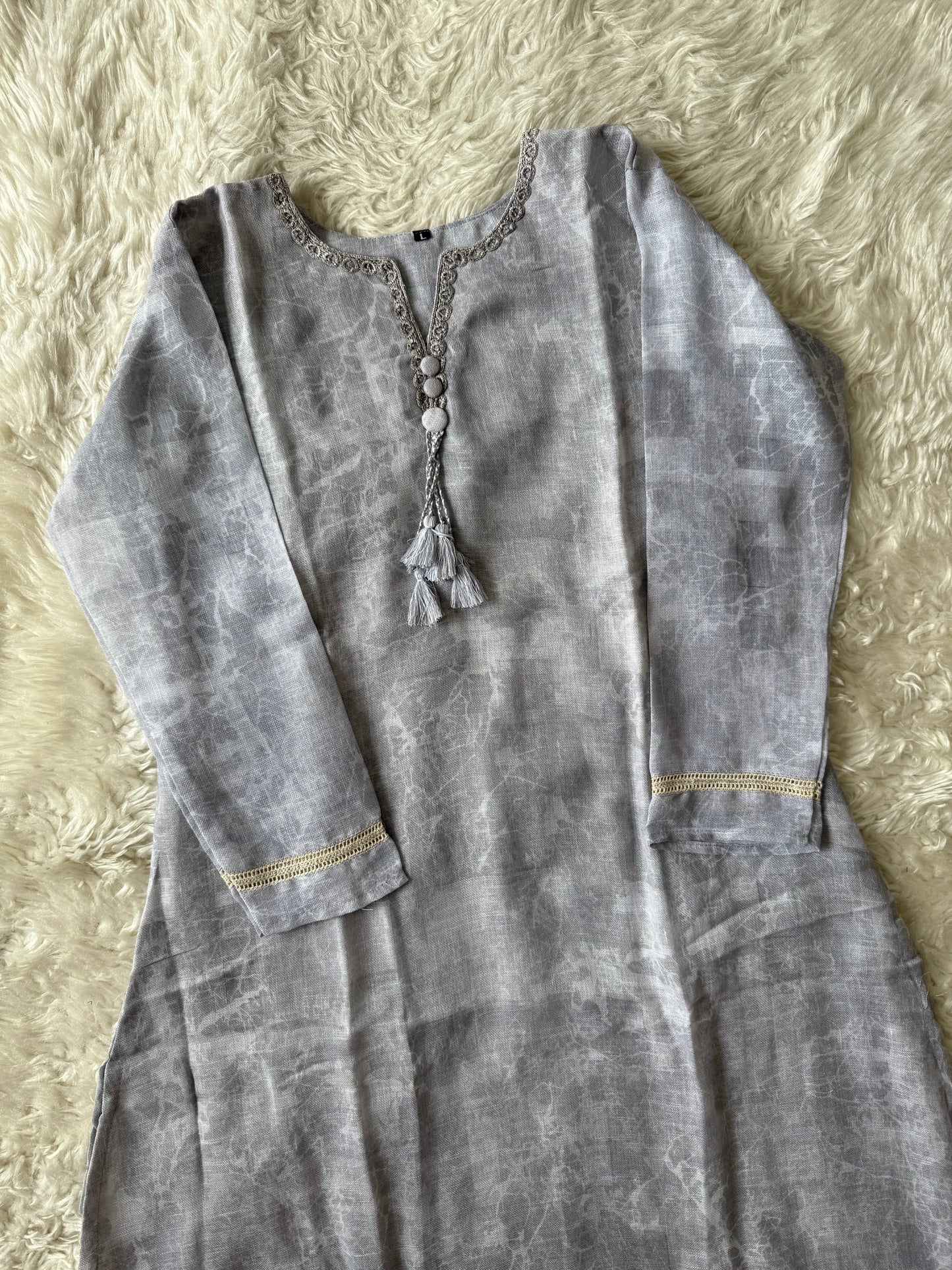 Linen Kurti Pant Dupatta Set