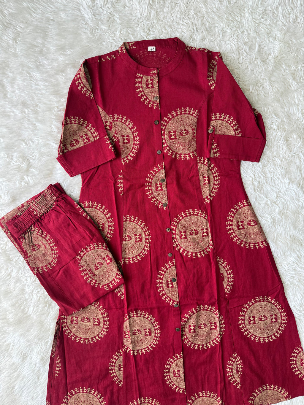 Khadi Cotton Elbow Sleeves Set