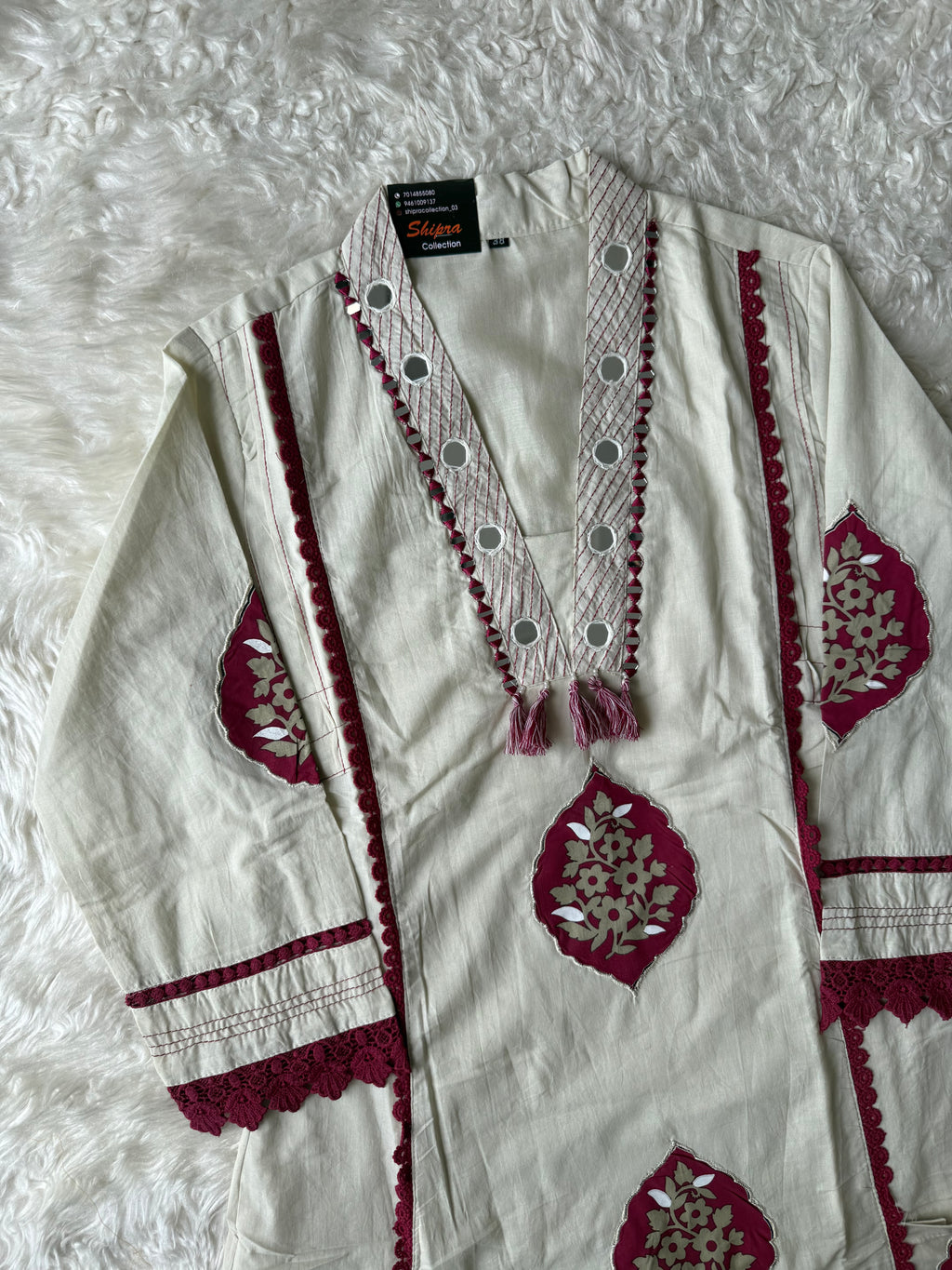 Premium Cotton Aline Kurti Plazo Dupatta Set