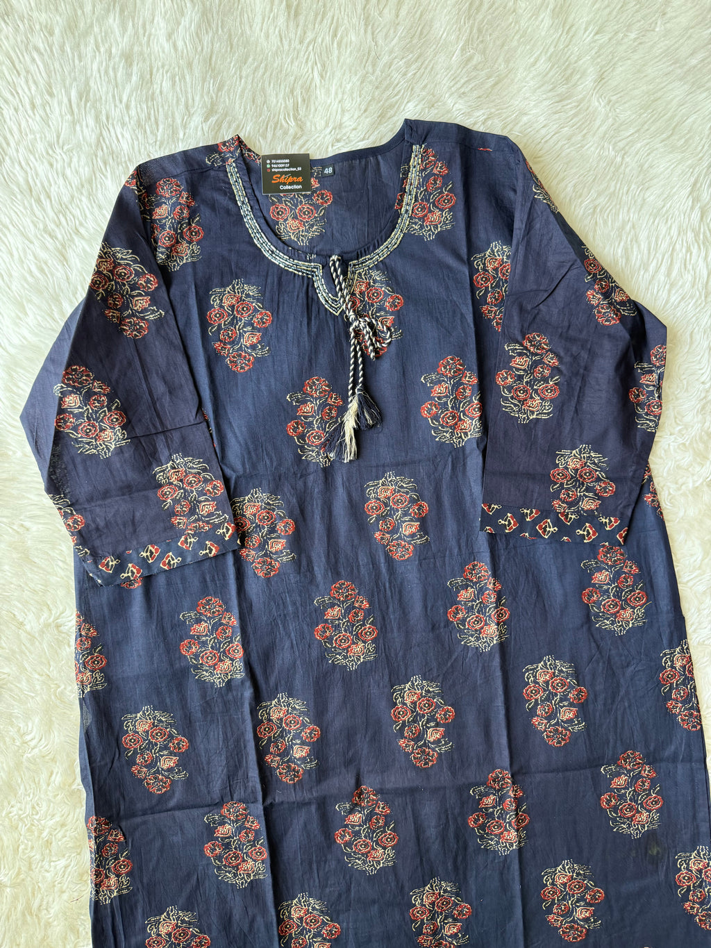 Pure Cotton Kurti Pant Dupatta Set