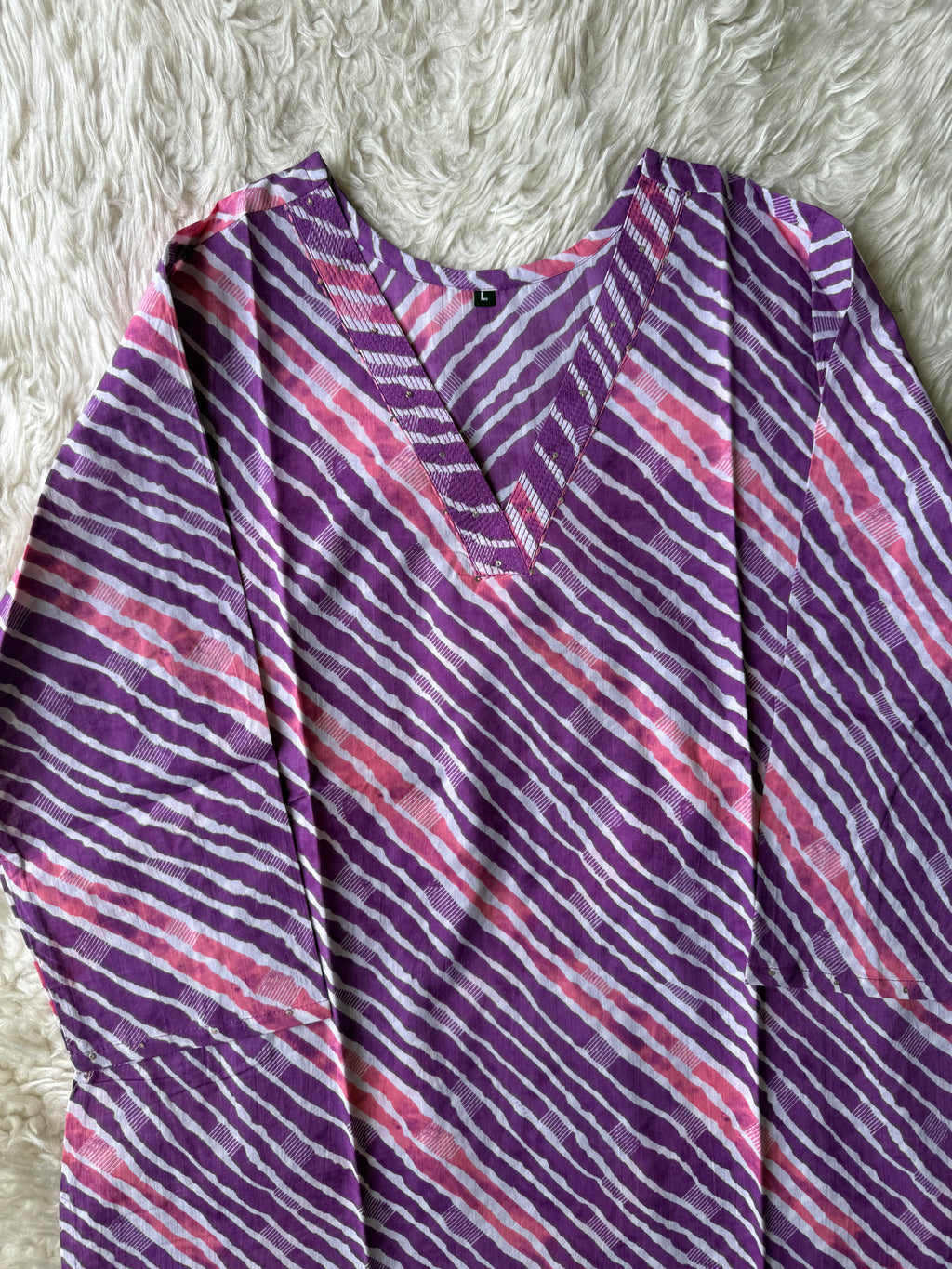 Premium Cotton Lehariya Kurti