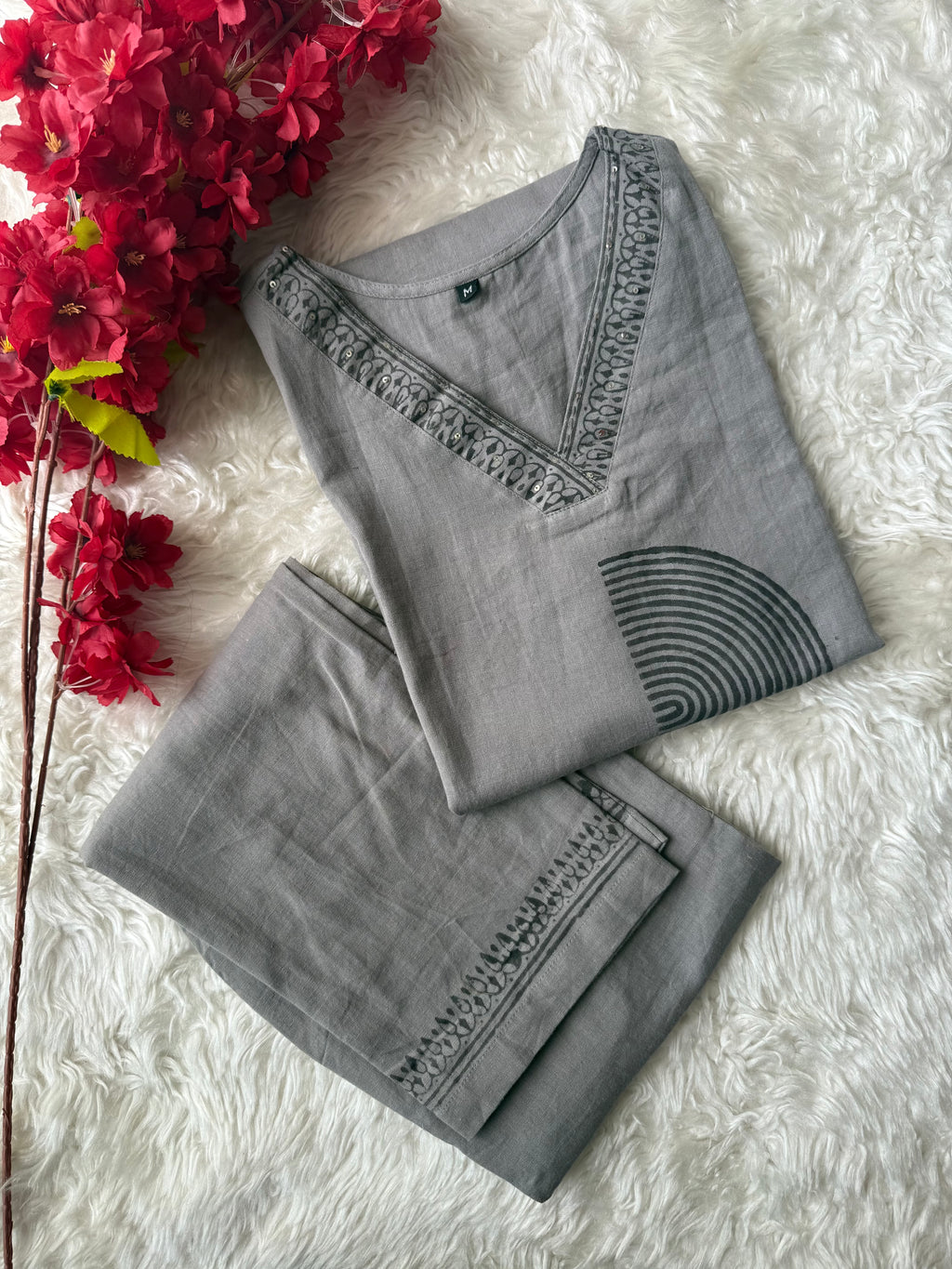 Soft Khadi Cotton  Co-ord Set