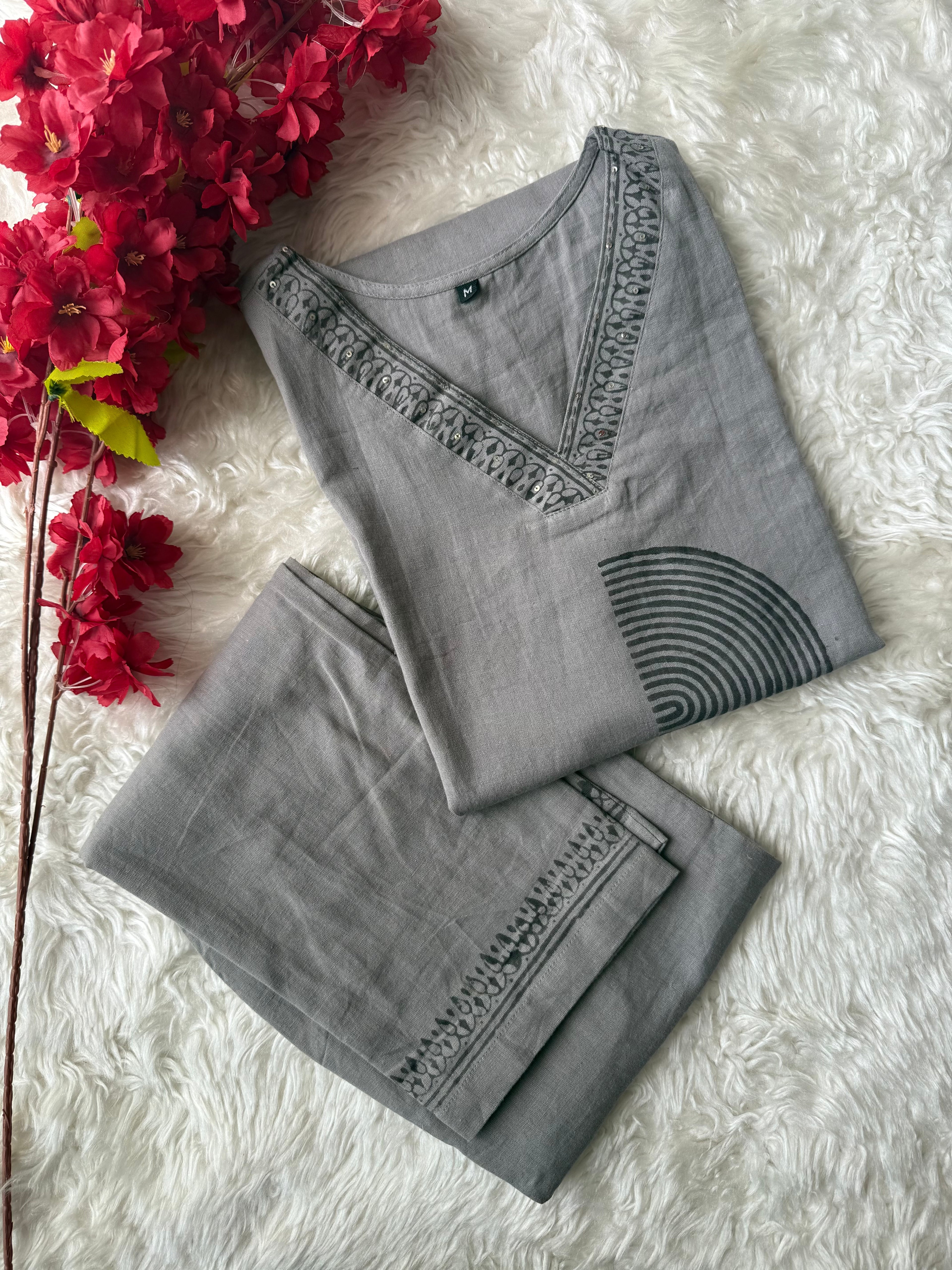Soft Khadi Cotton  Co-ord Set
