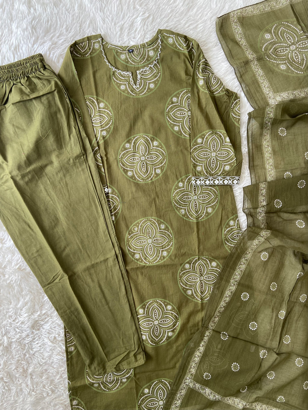 Budget Friendly Kurti Pant Dupatta Set