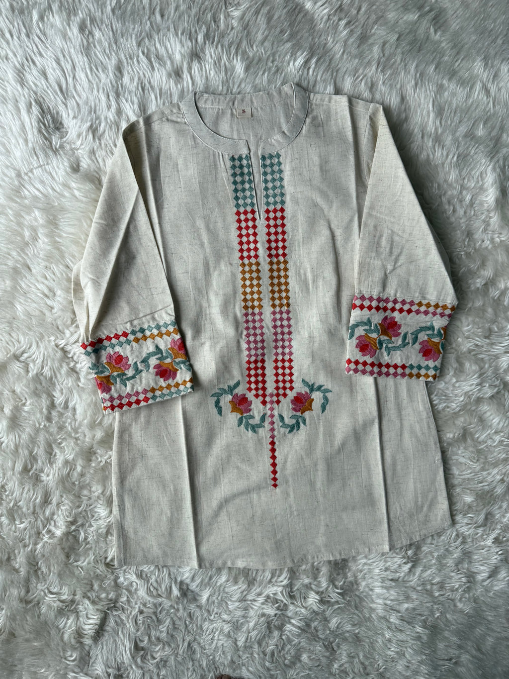 Khadi Cotton Short Kurti