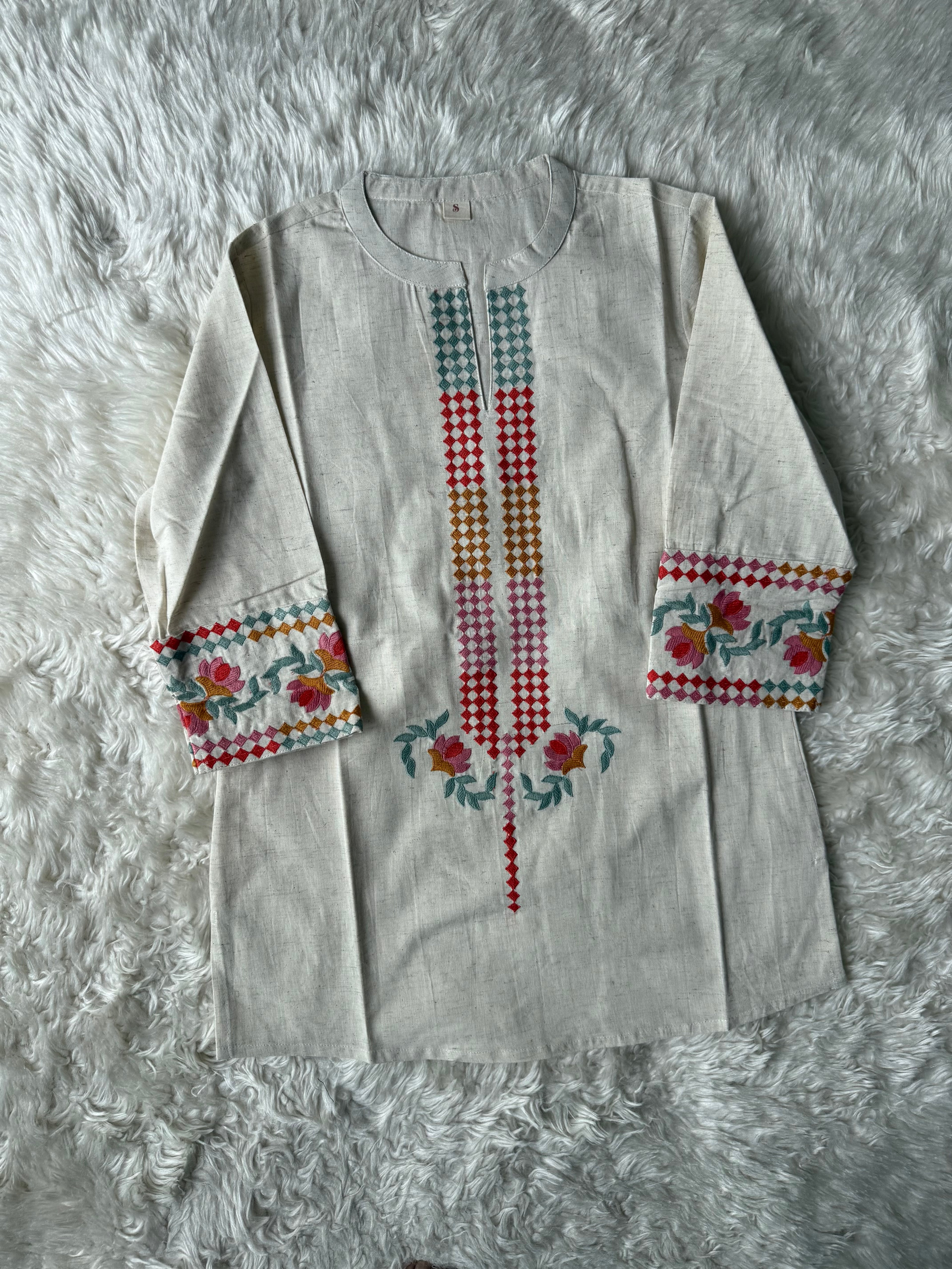 Khadi Cotton Short Kurti