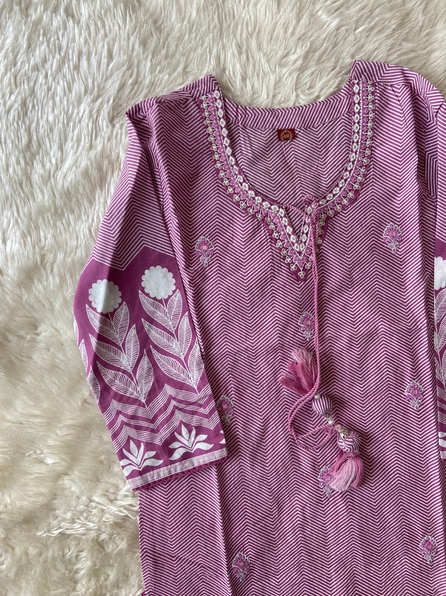 Pure Cotton Kurti Pant Set