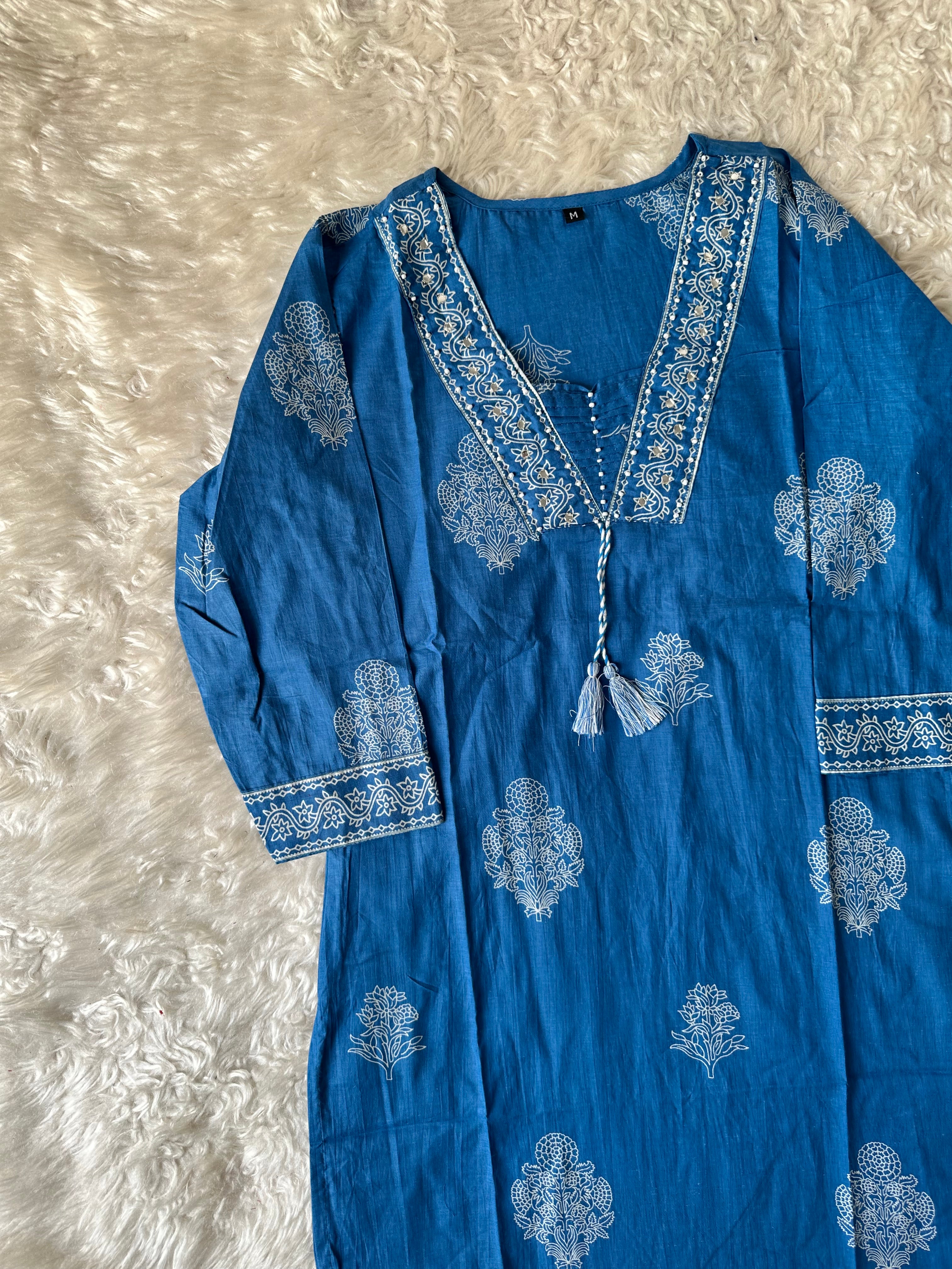 Budget Friendly Kurti Pant Dupatta Set