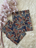 Pure Cotton Sleeveless Kurti Pant Set