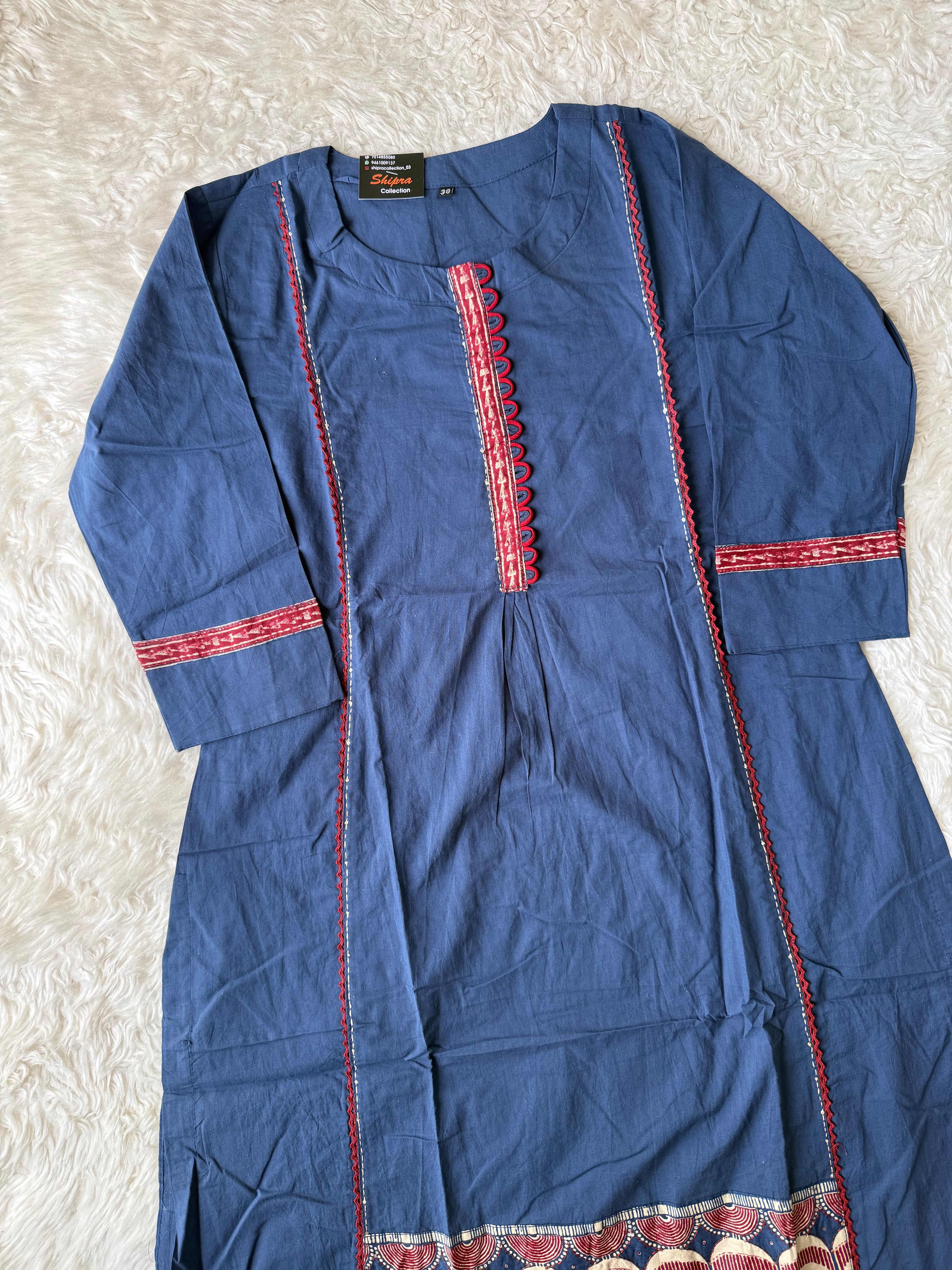 Premium Cotton Kurti Pant Dupatta Set